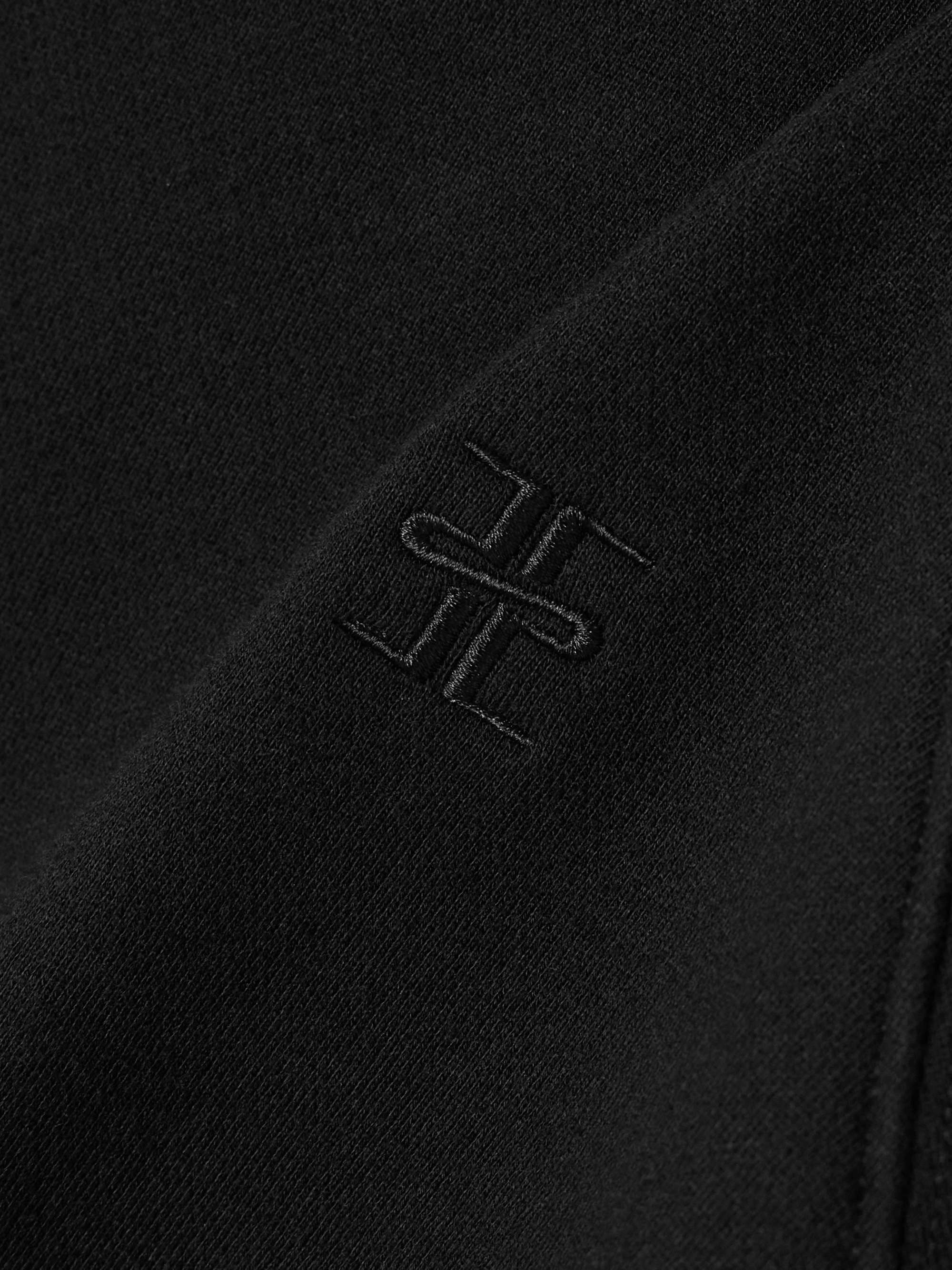 Embroidered cotton and modal-blend jersey sweatshirt view