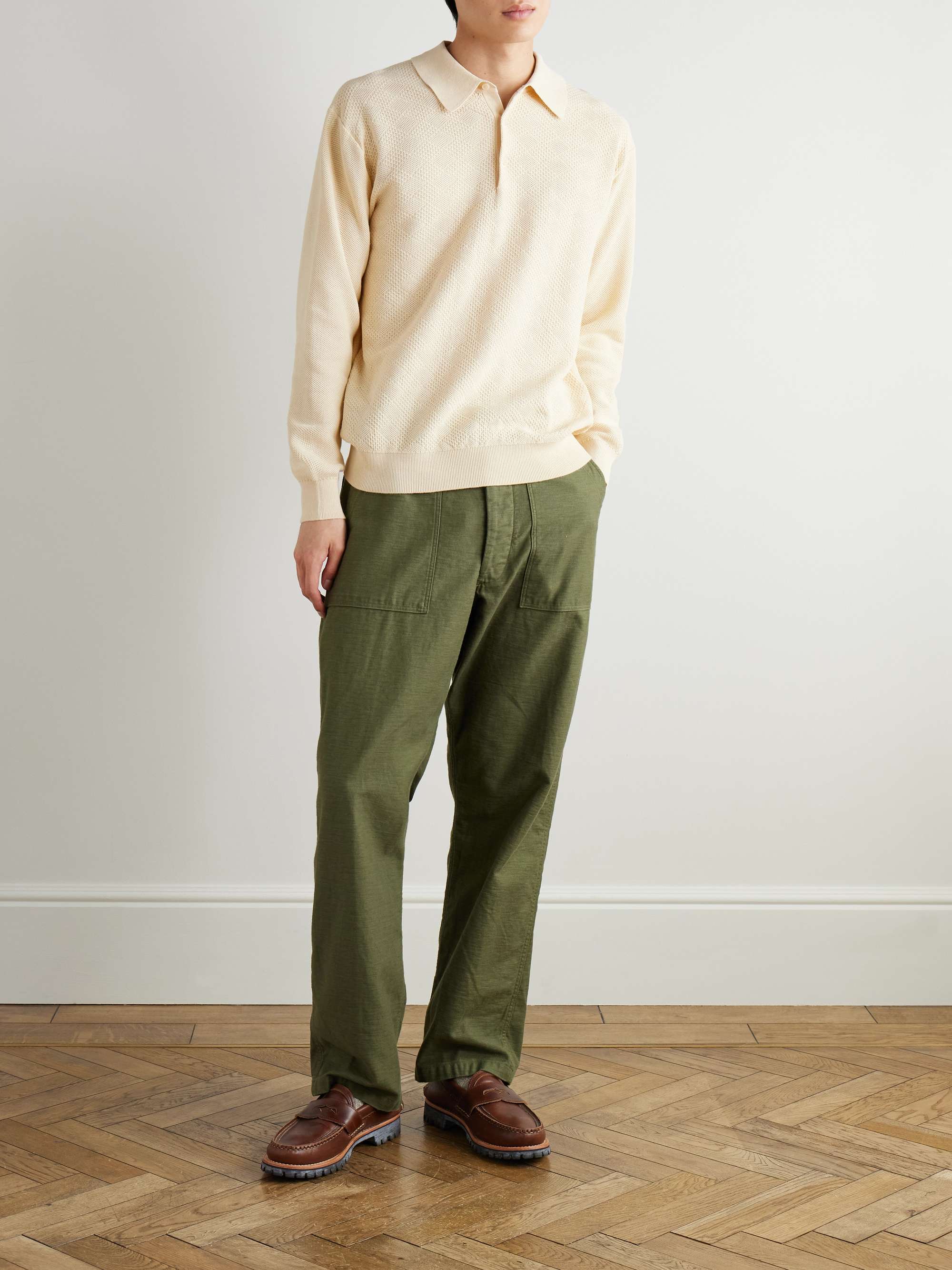 Ramie and Cotton-Blend Polo Shirt view
