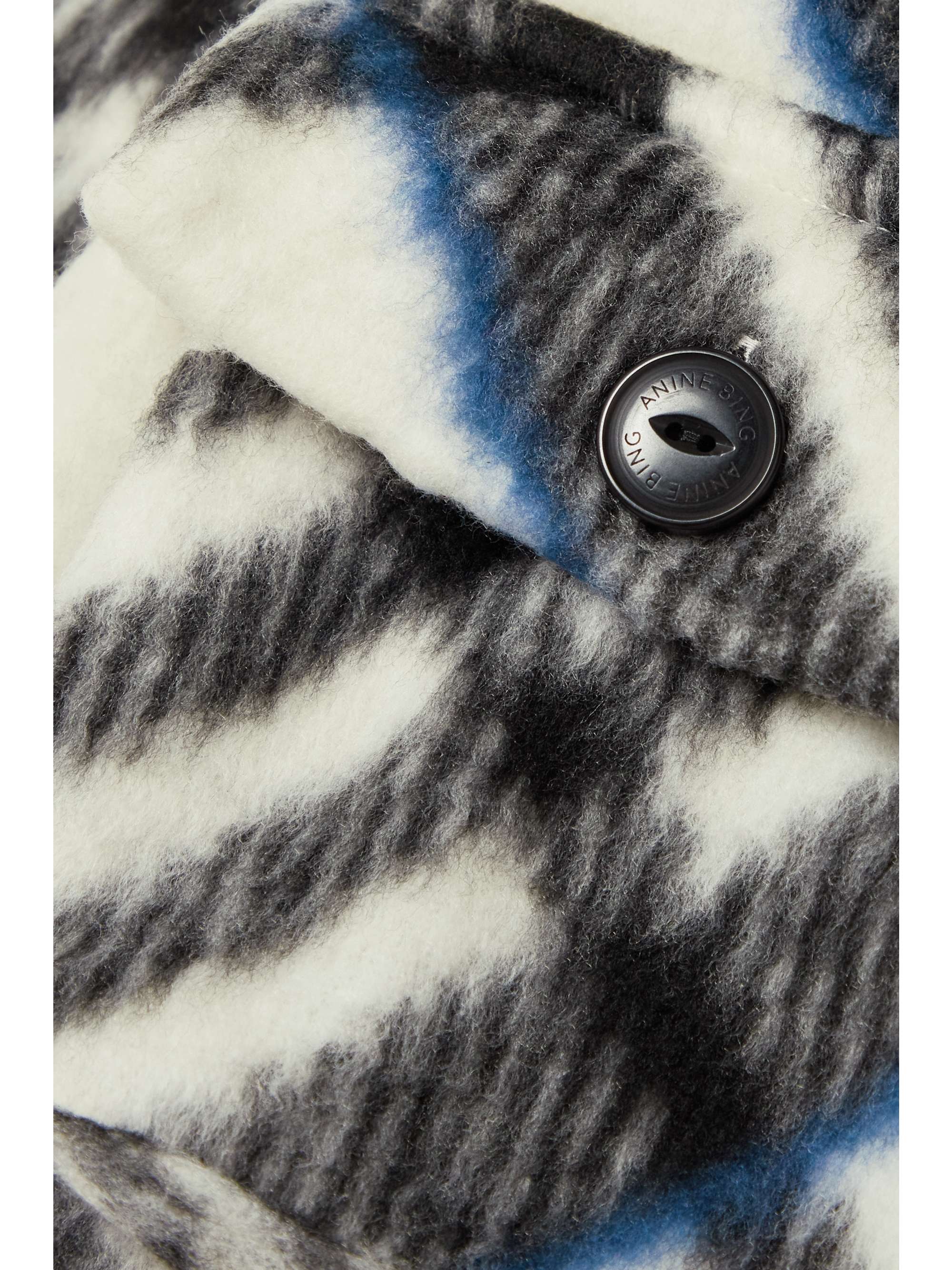 Oakley oversized checked brushed flannel jacket view