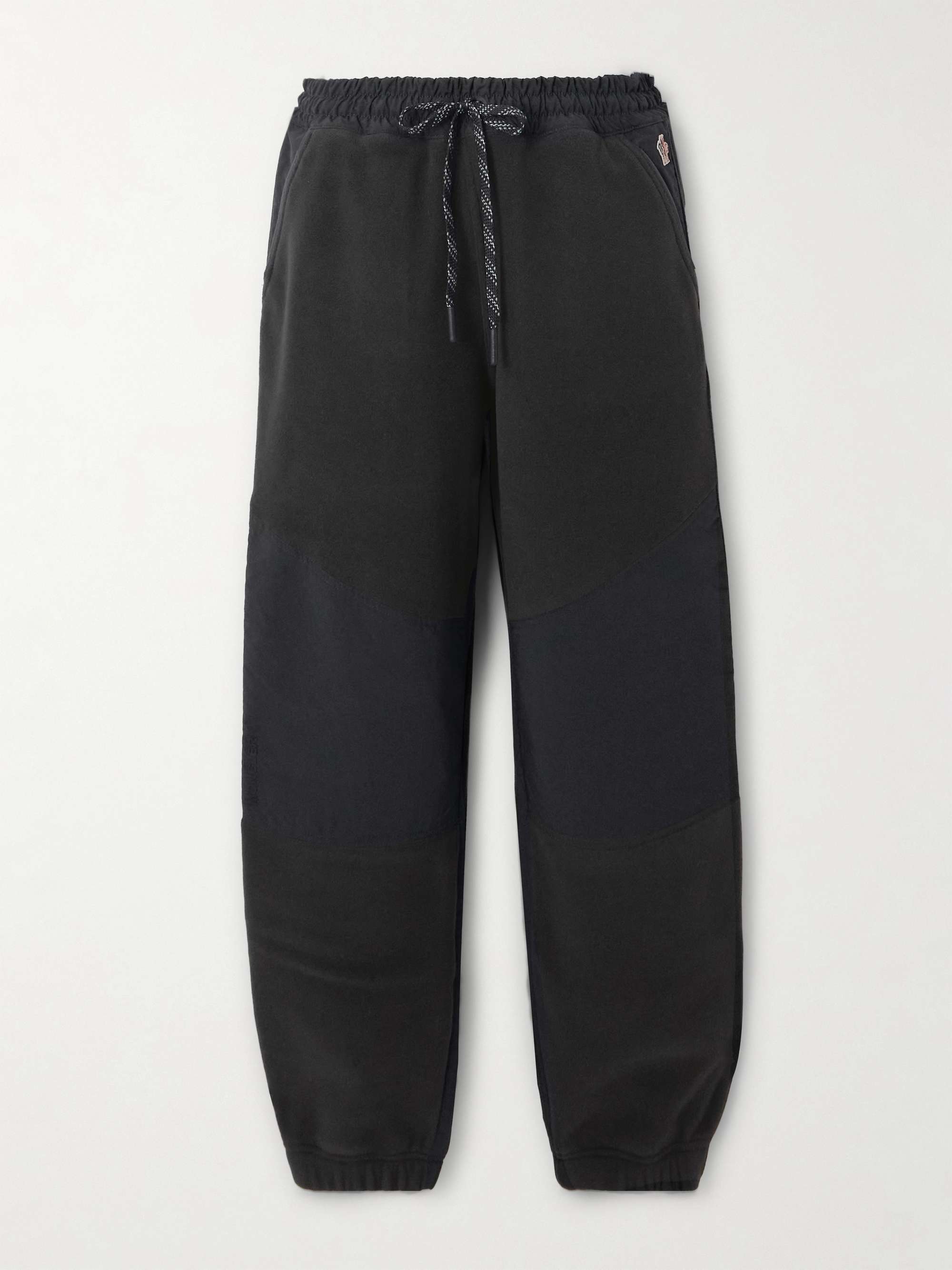 Shell-paneled fleece tapered sweatpants view