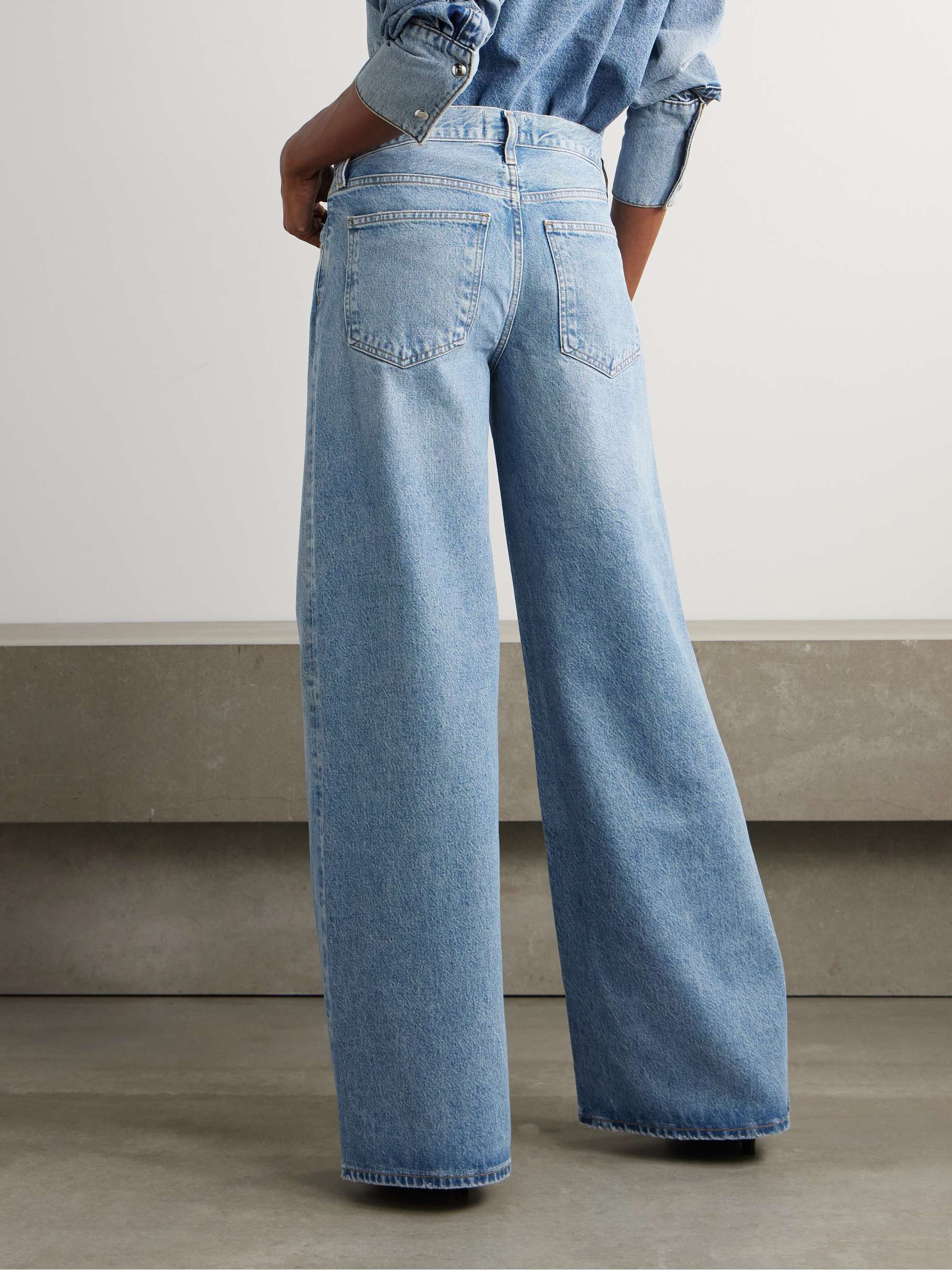 Clara Baggy wide-leg organic jeans view