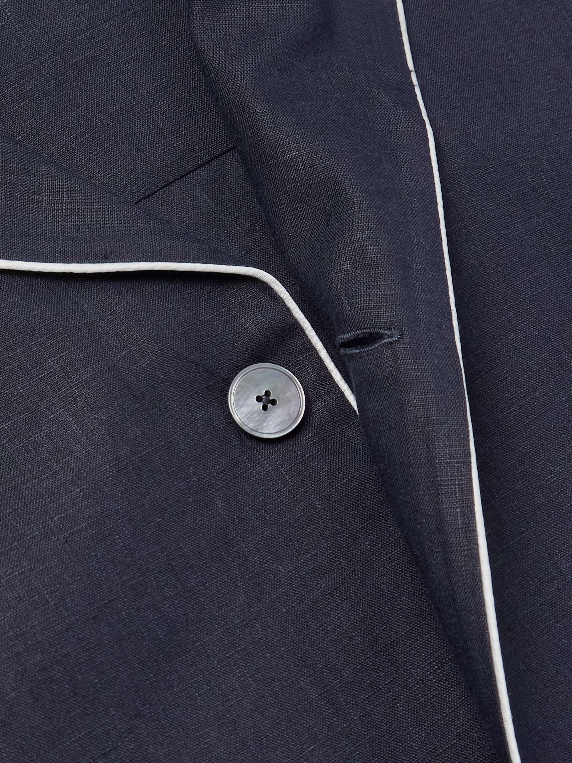 Camp-Collar Oasi Linen Pyjama Set view