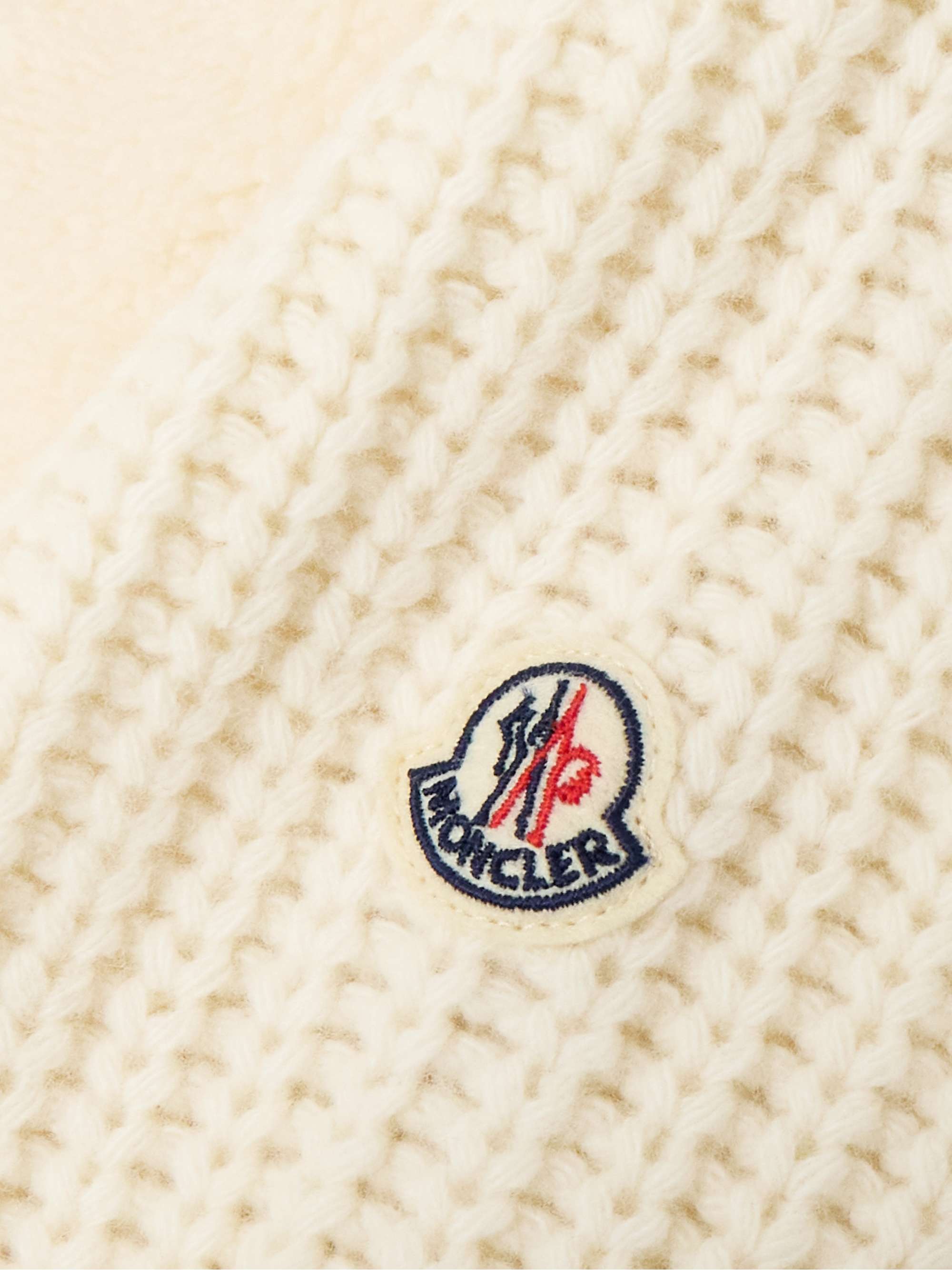 Hooded fleece and ribbed wool jacket view
