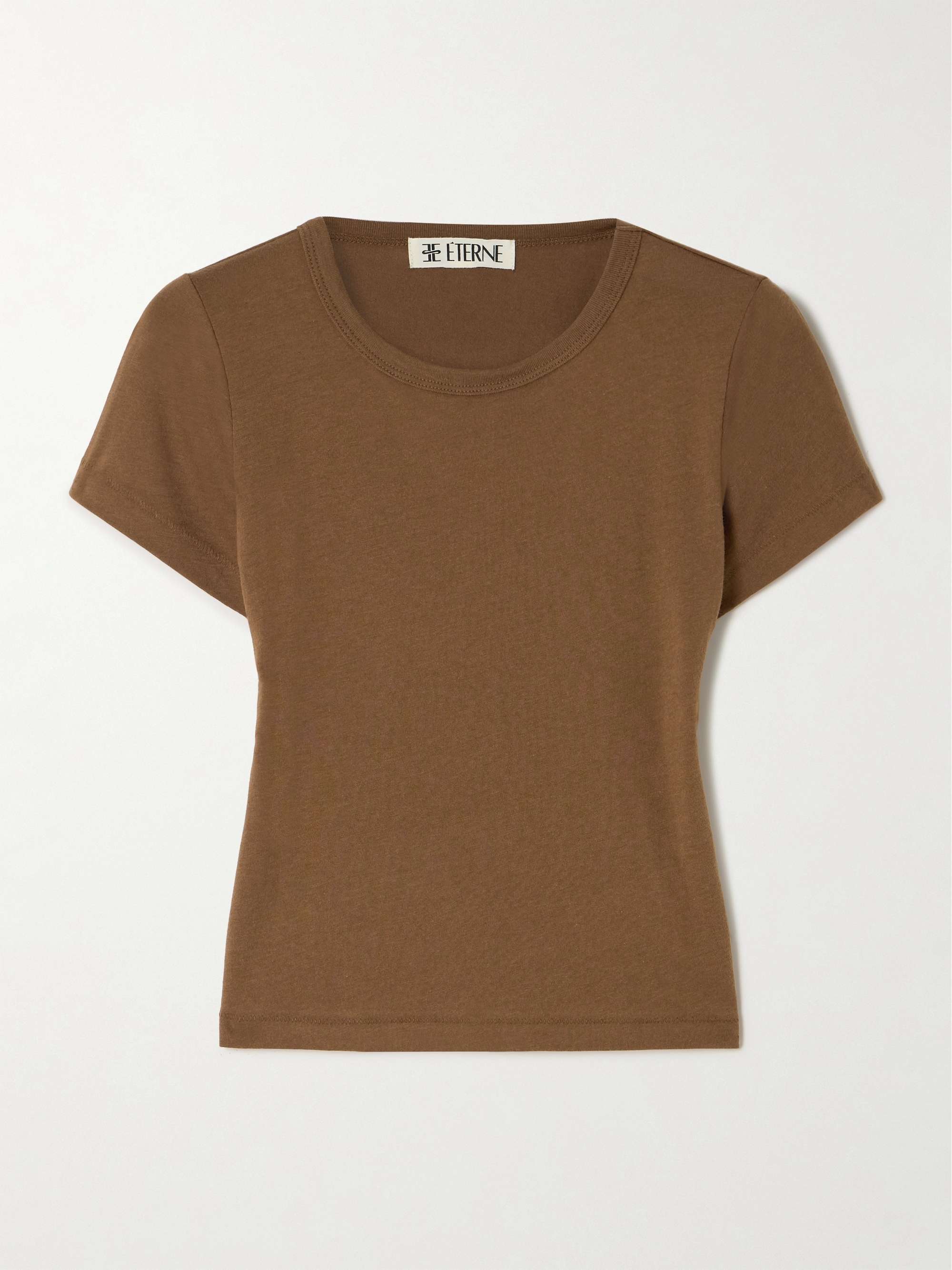Baby Tee cropped cotton and modal-blend jersey T-shirt view