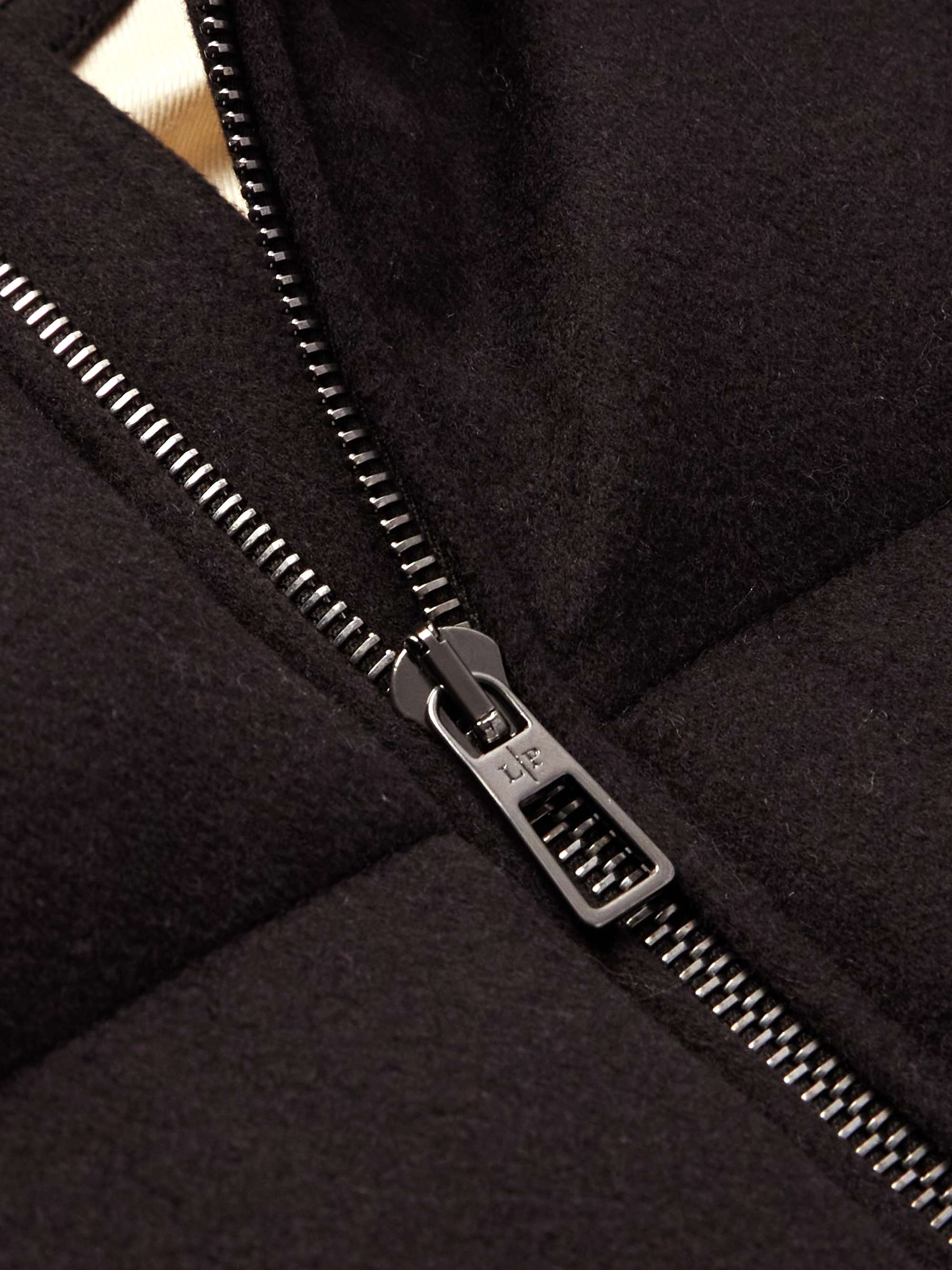 Tuul Suede-Trimmed Quilted Cashmere Down Jacket view