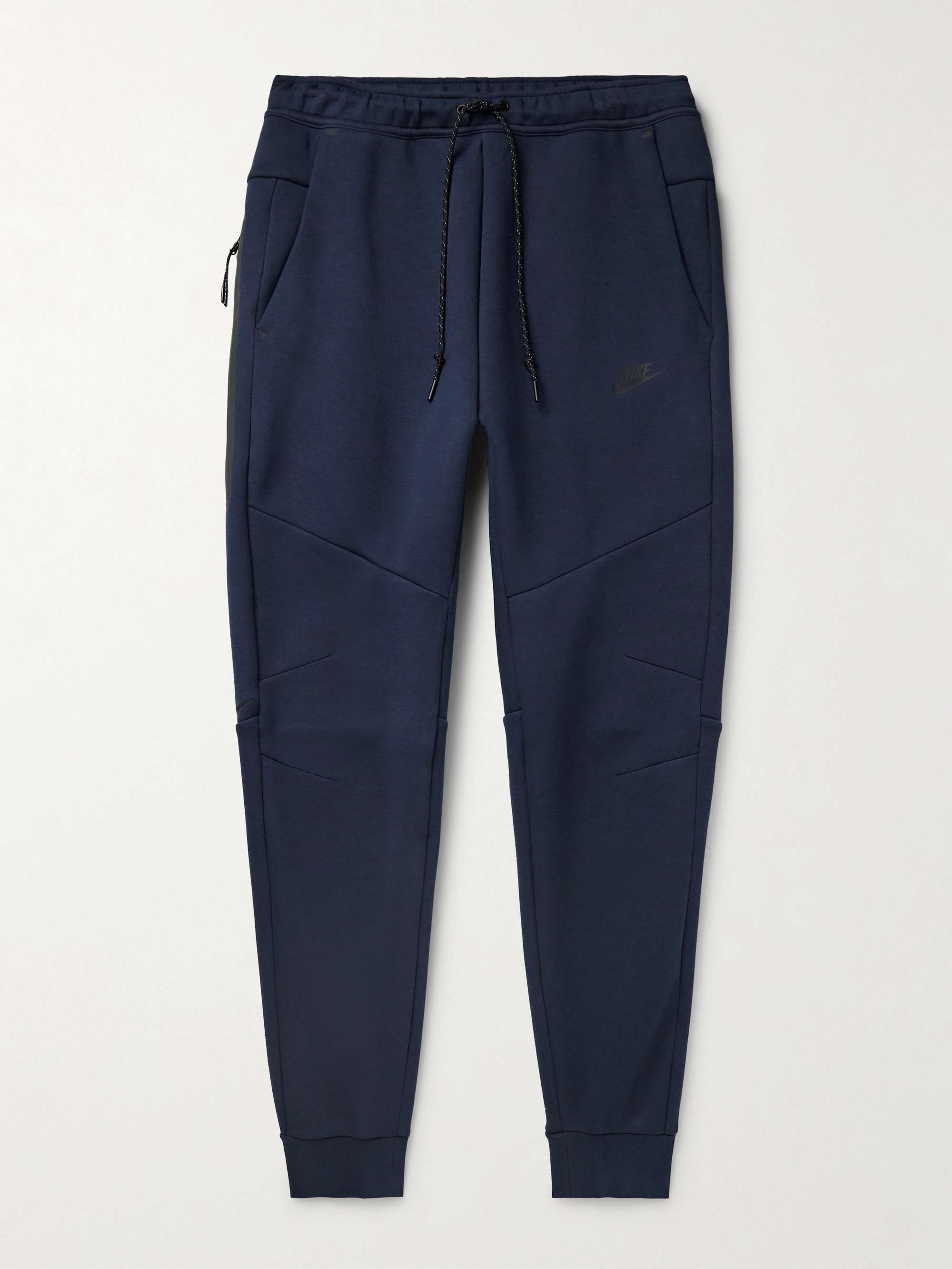 Slim-Fit Tapered Cotton-Blend Tech-Fleece Sweatpants view