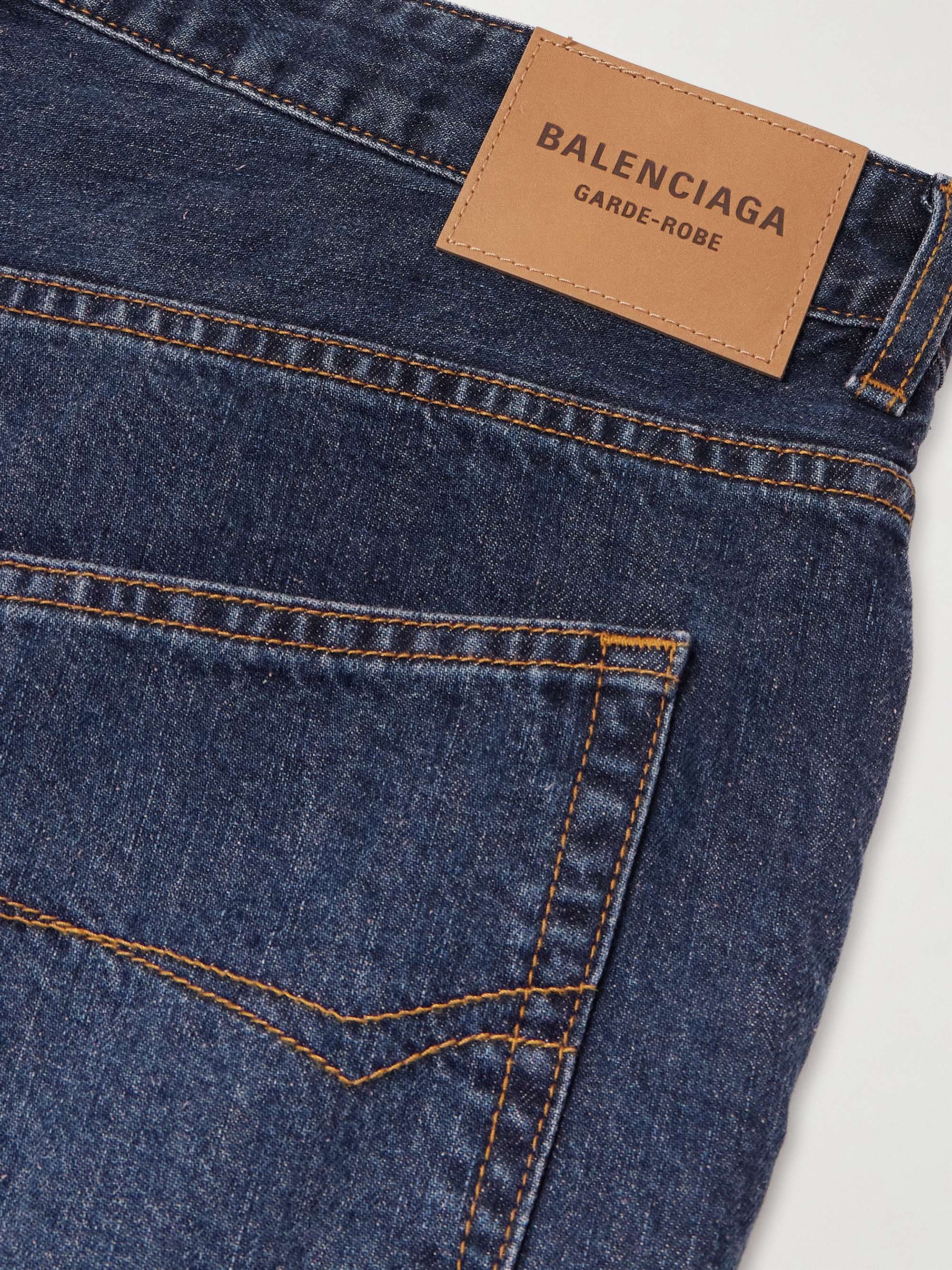 Mid-rise flared jeans view