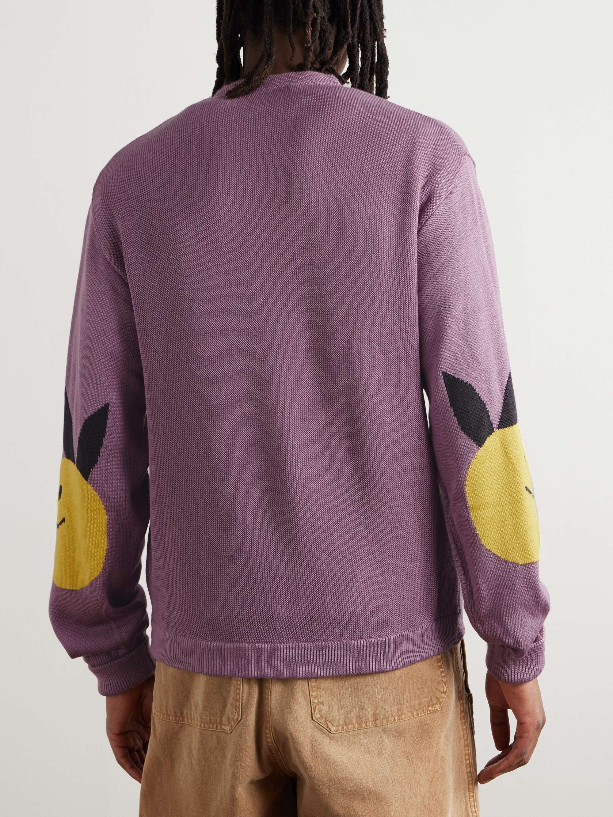 Intarsia-Knit Cardigan view