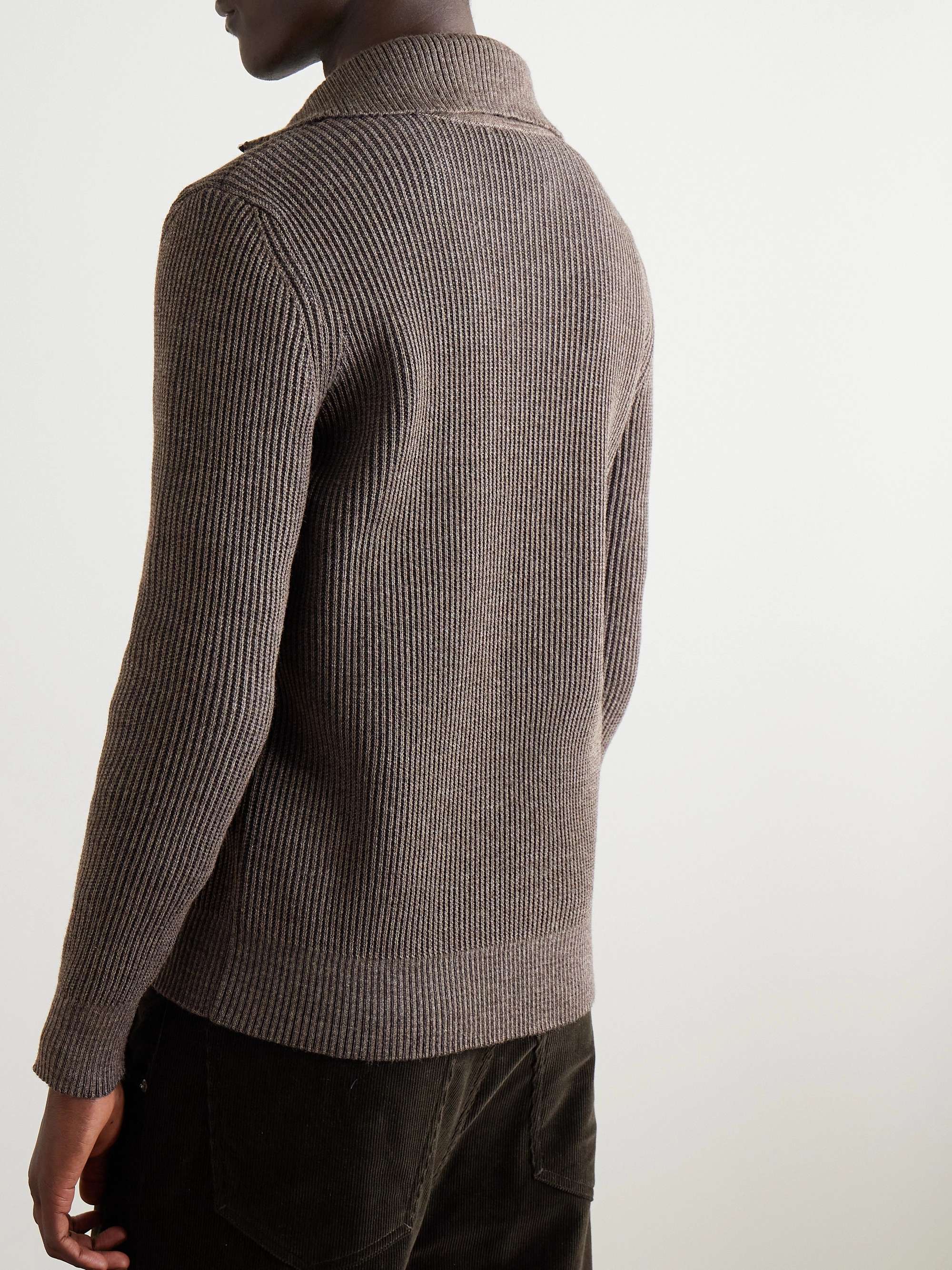 Fender III Ribbed Wool Half-Zip Sweater view