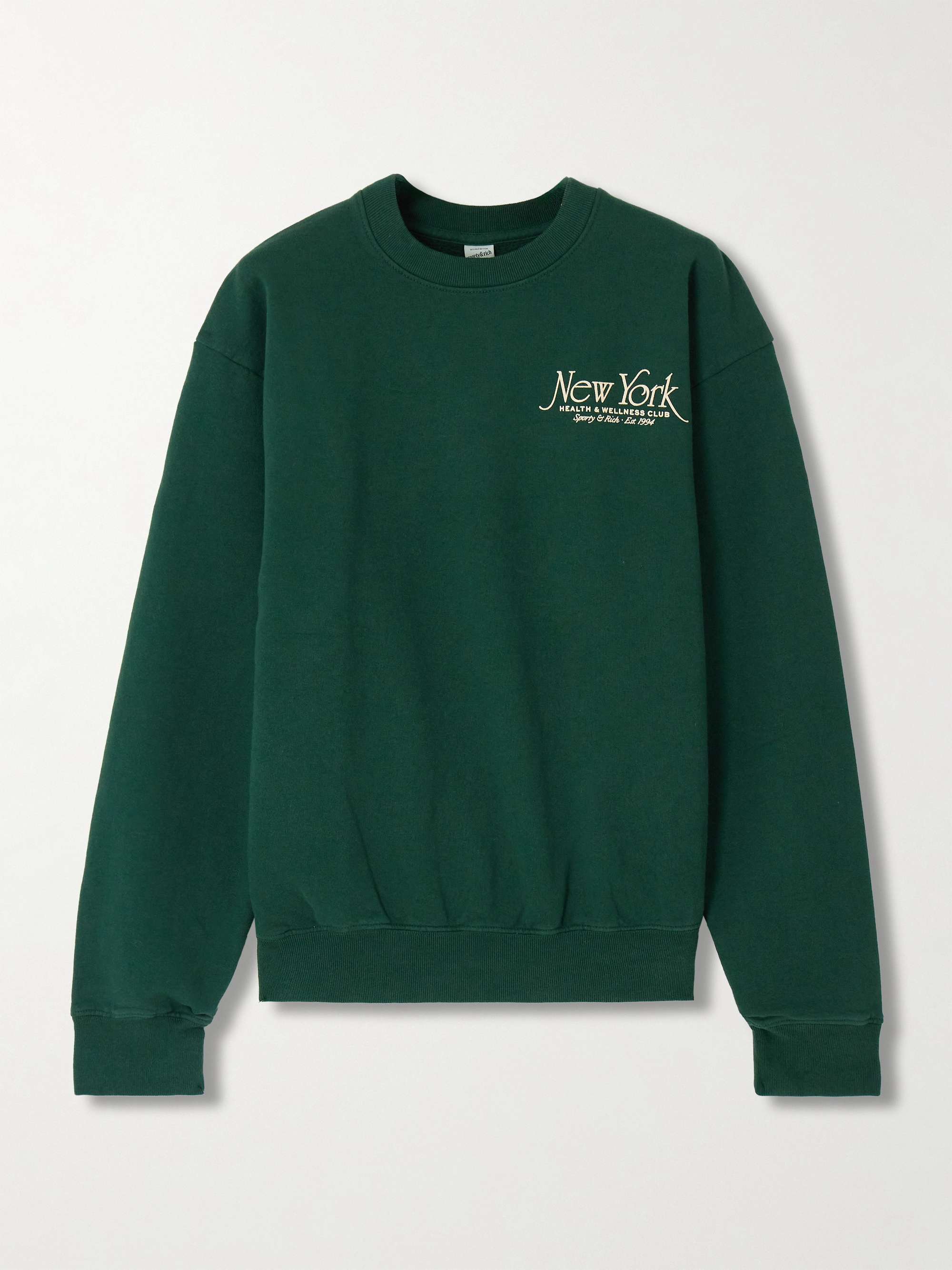 Ivy League printed cotton-jersey sweatshirt view