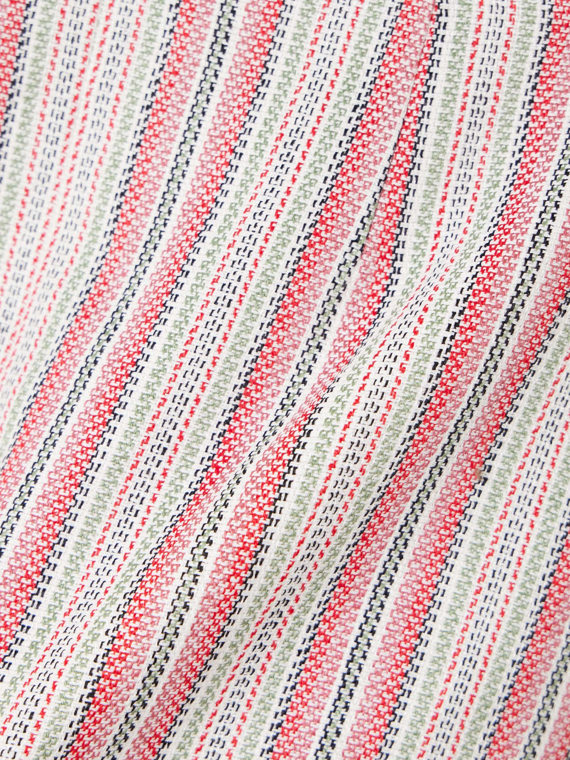 Luda striped linen and cotton-blend shorts view
