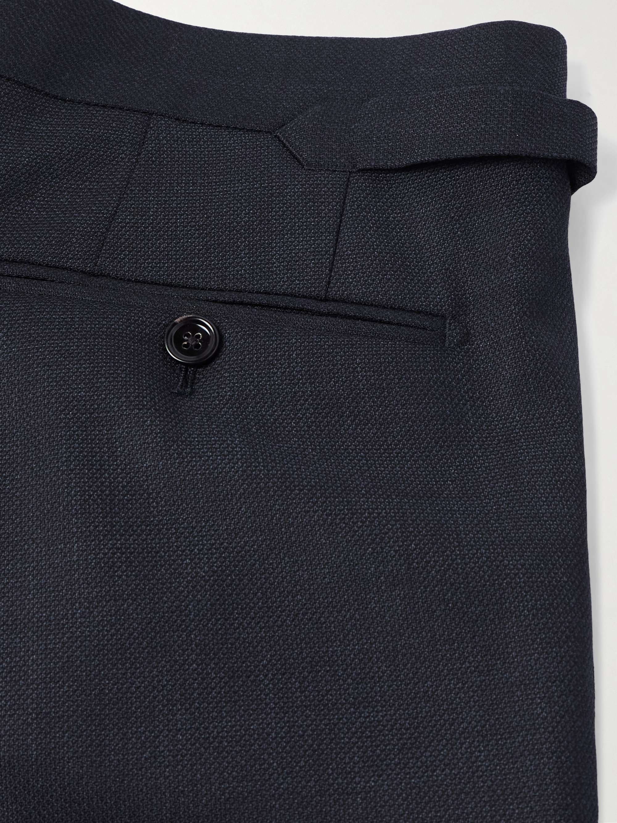 O'Connor Straight-Leg Textured Stretch-Wool Suit Trousers view