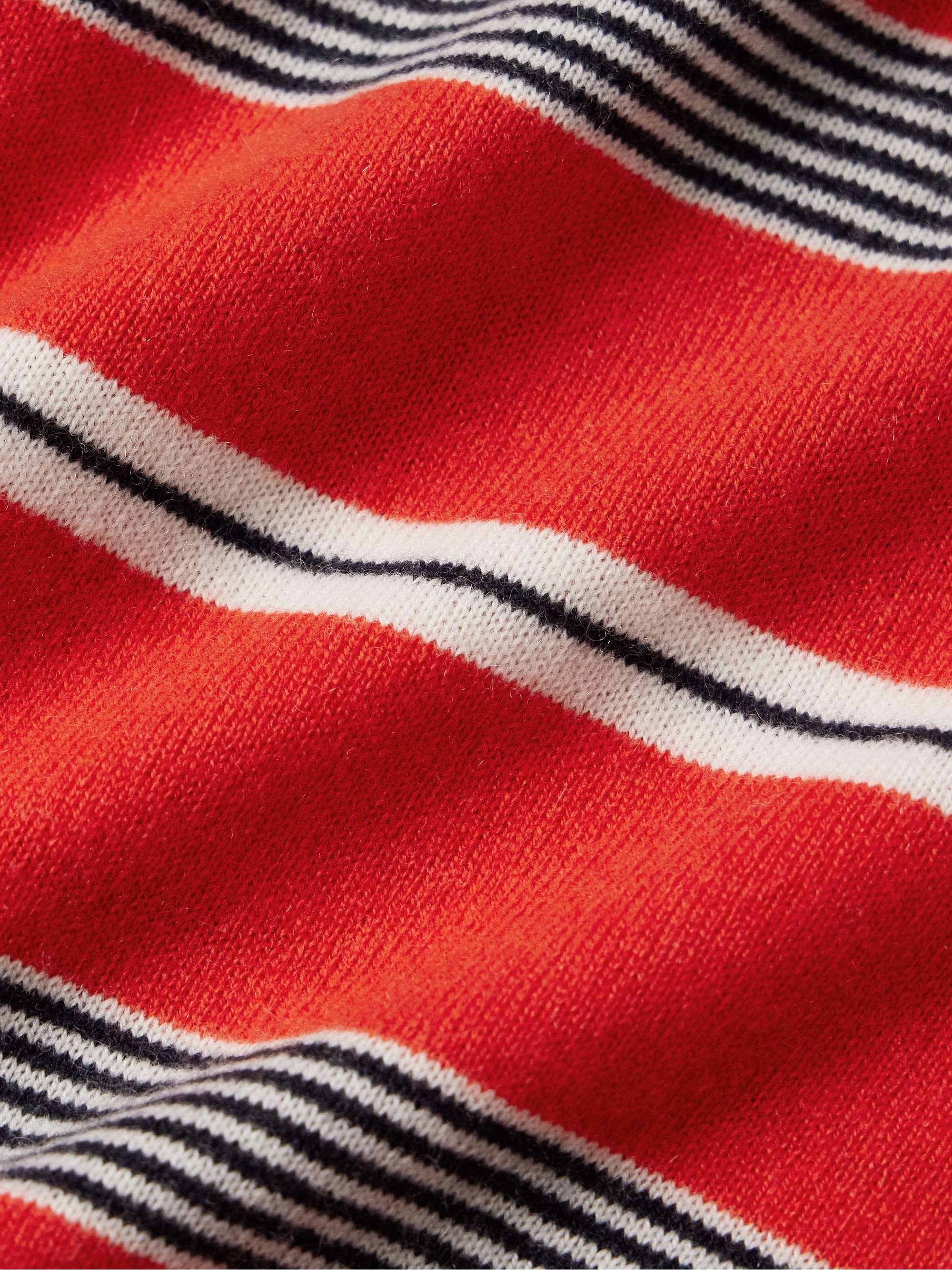 Striped Cashmere Polo Shirt view