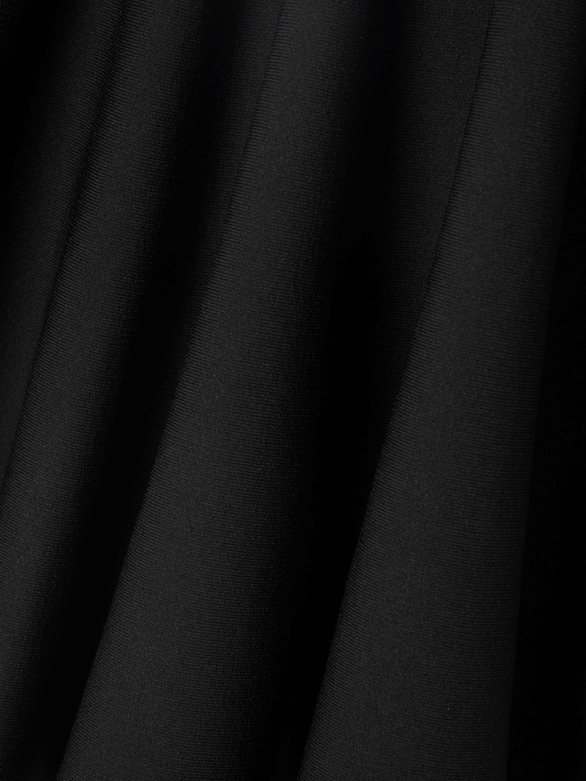 Pleated stretch-knit mini skirt view