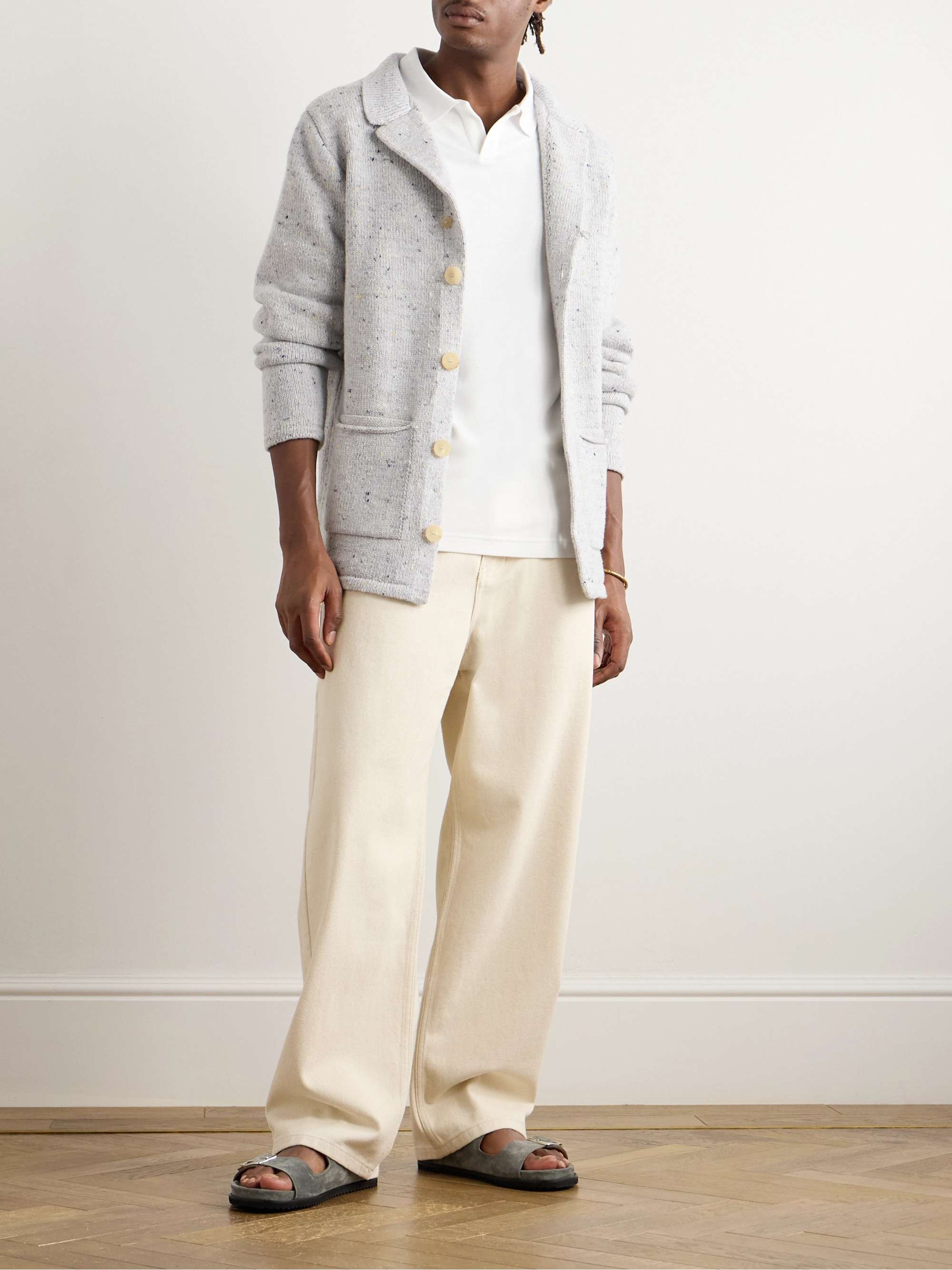 Town Merino Wool and Cashmere-Blend Cardigan view
