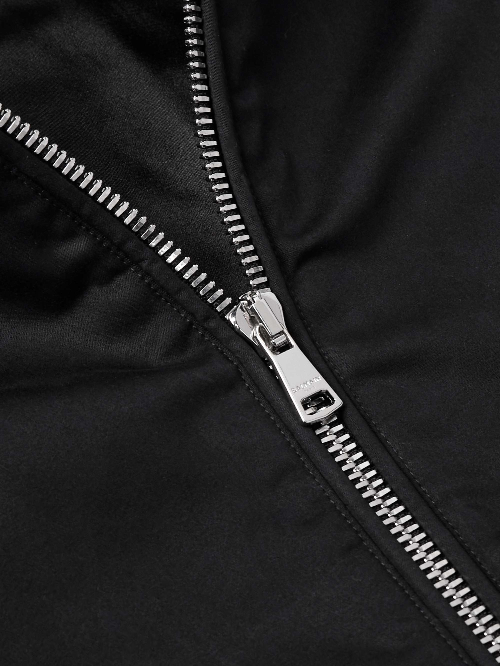 Cotton-Blend Jersey Bomber Jacket view
