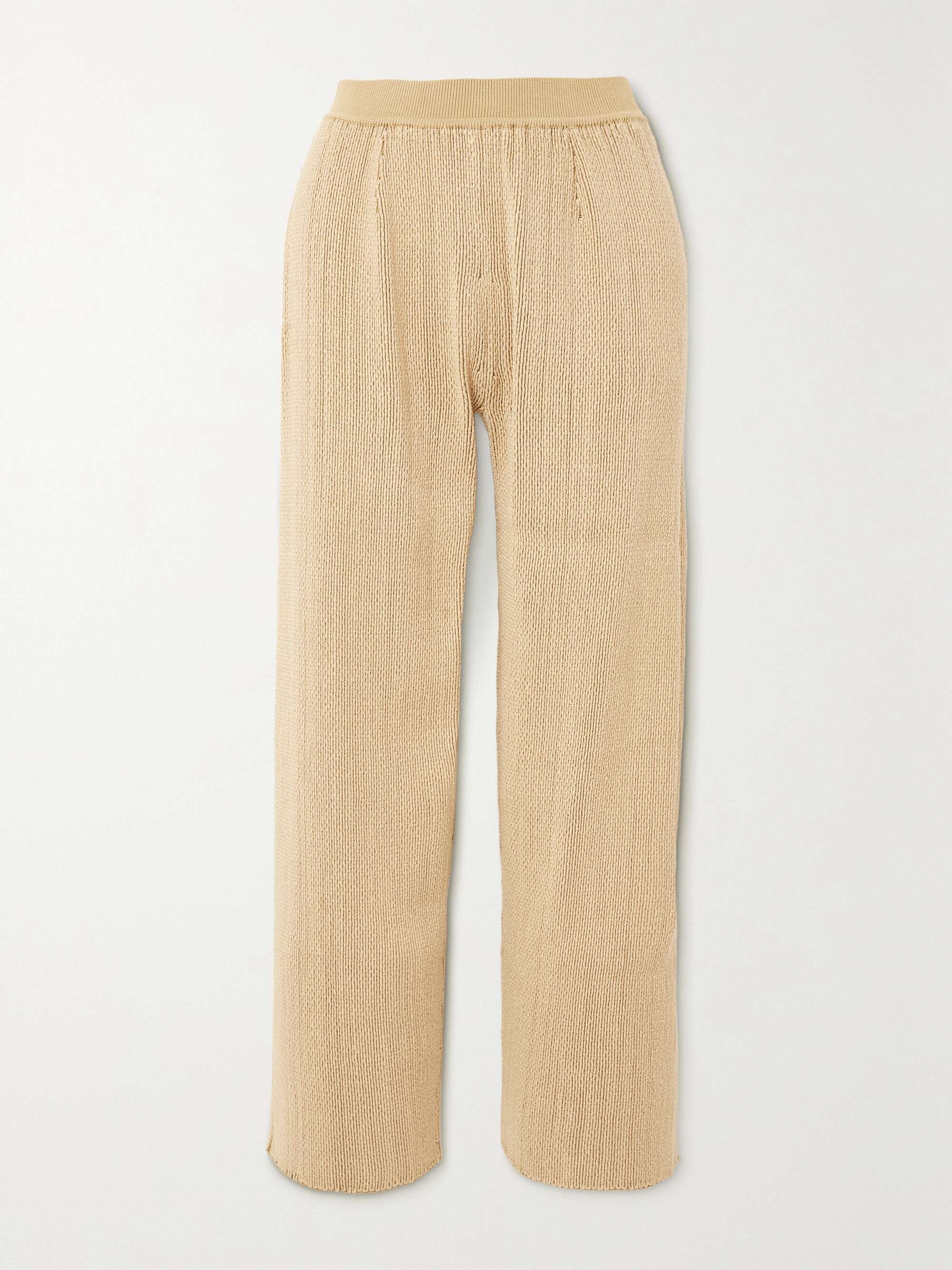 Cala Matano cropped silk and cotton-blend pants view