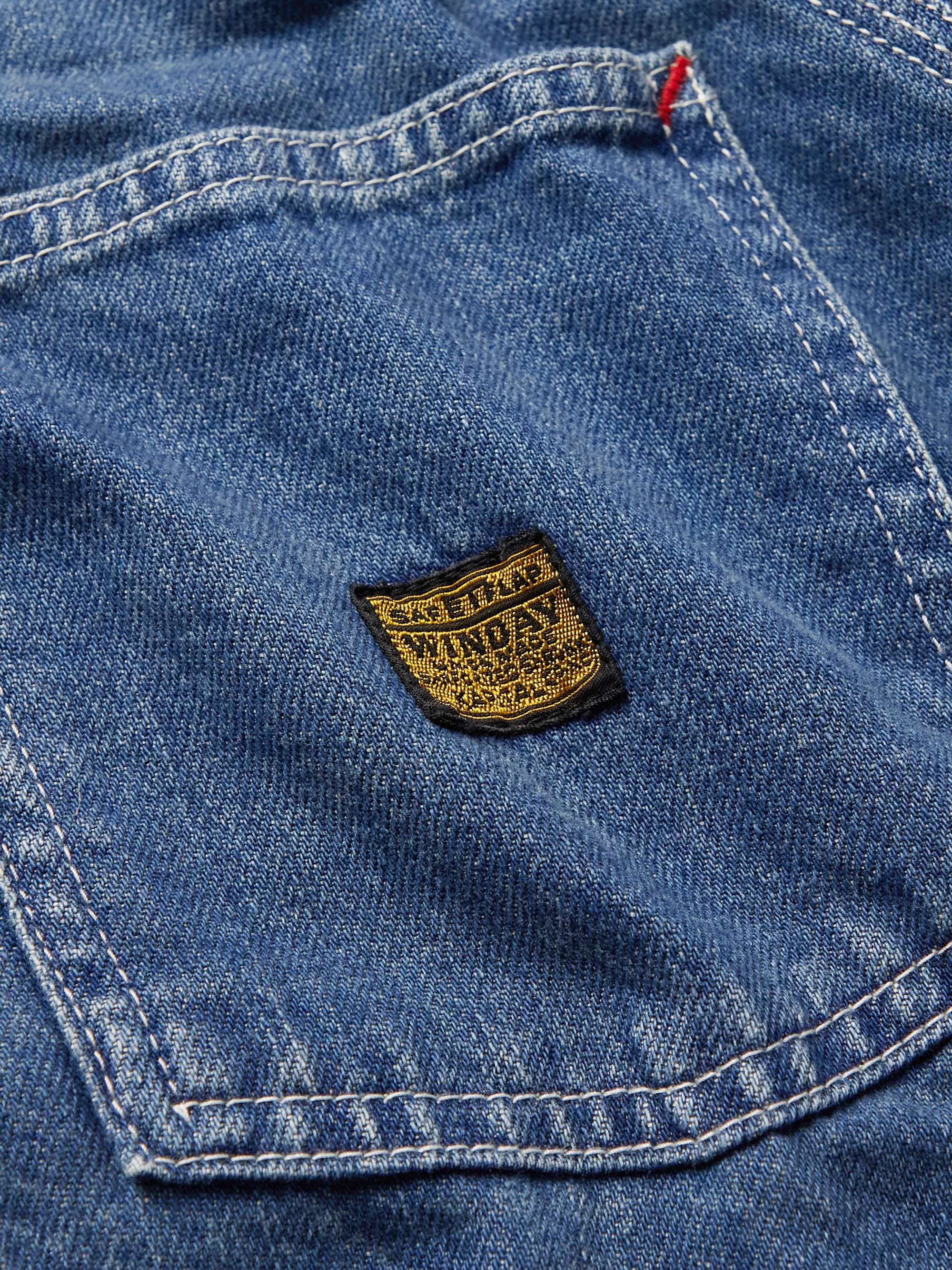 Coneybowy Reversible Denim and Striped Knitted Jacket view
