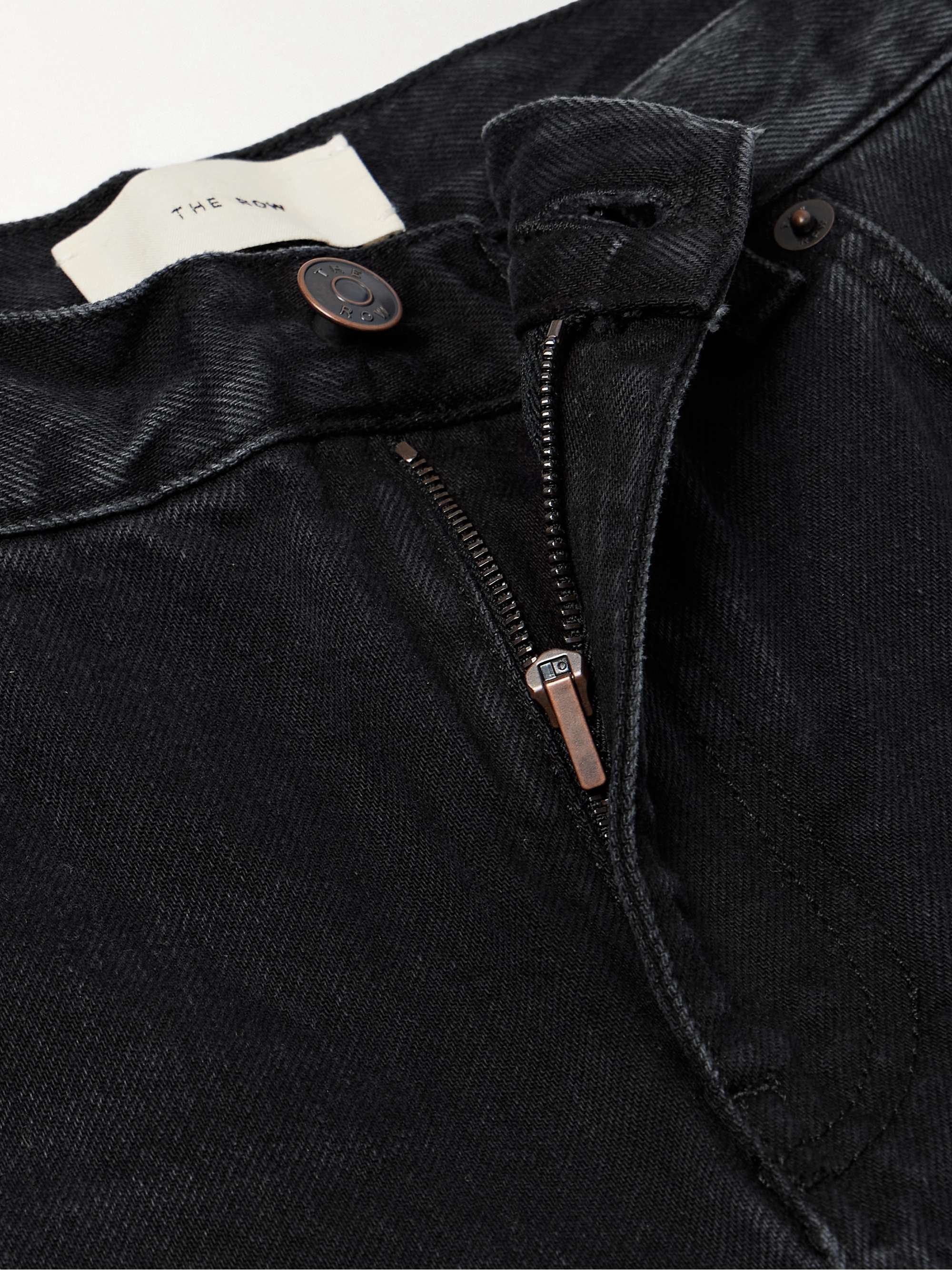 Land cropped straight-leg jeans view