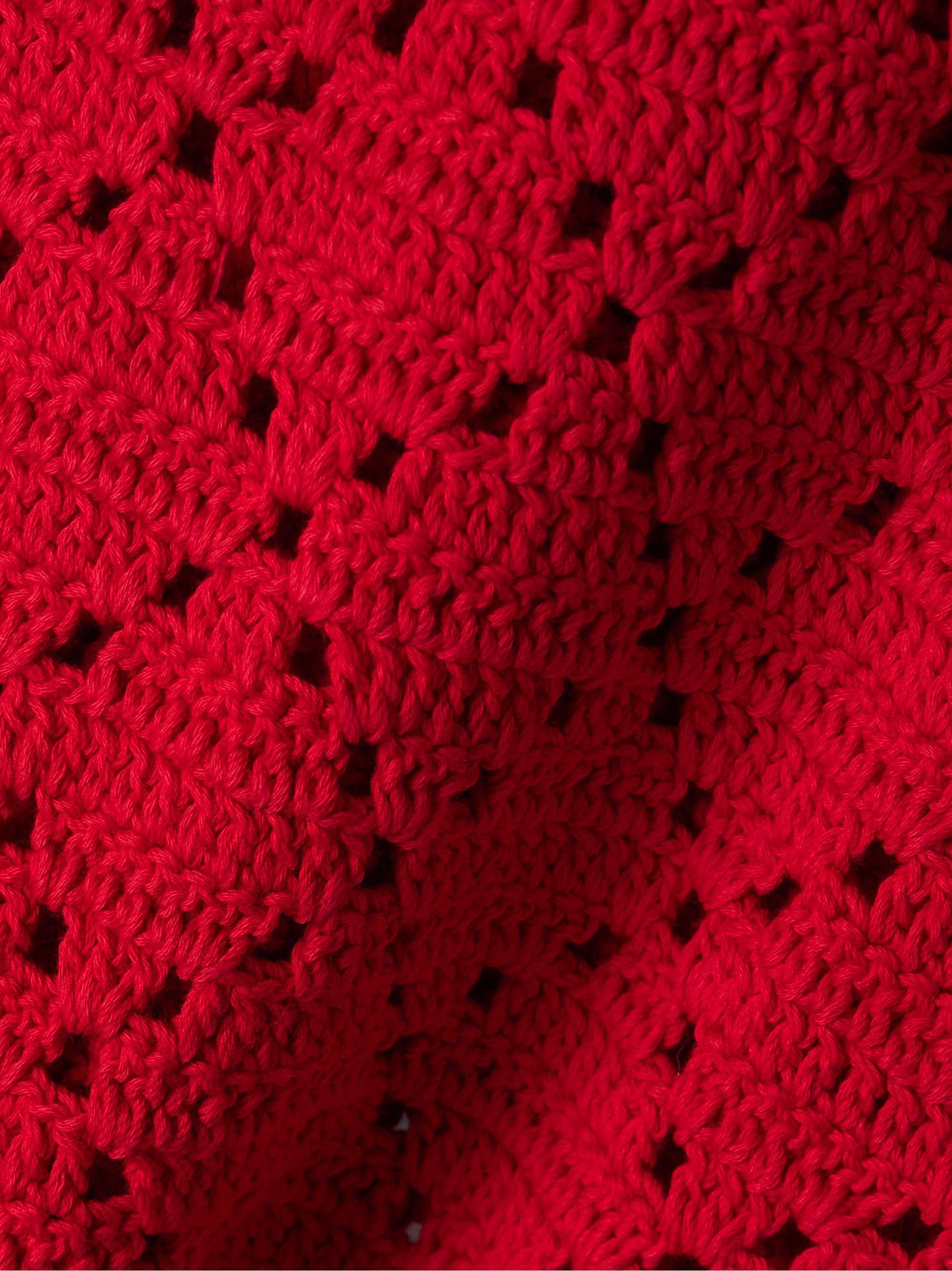 Chryssi crocheted cotton mini dress view