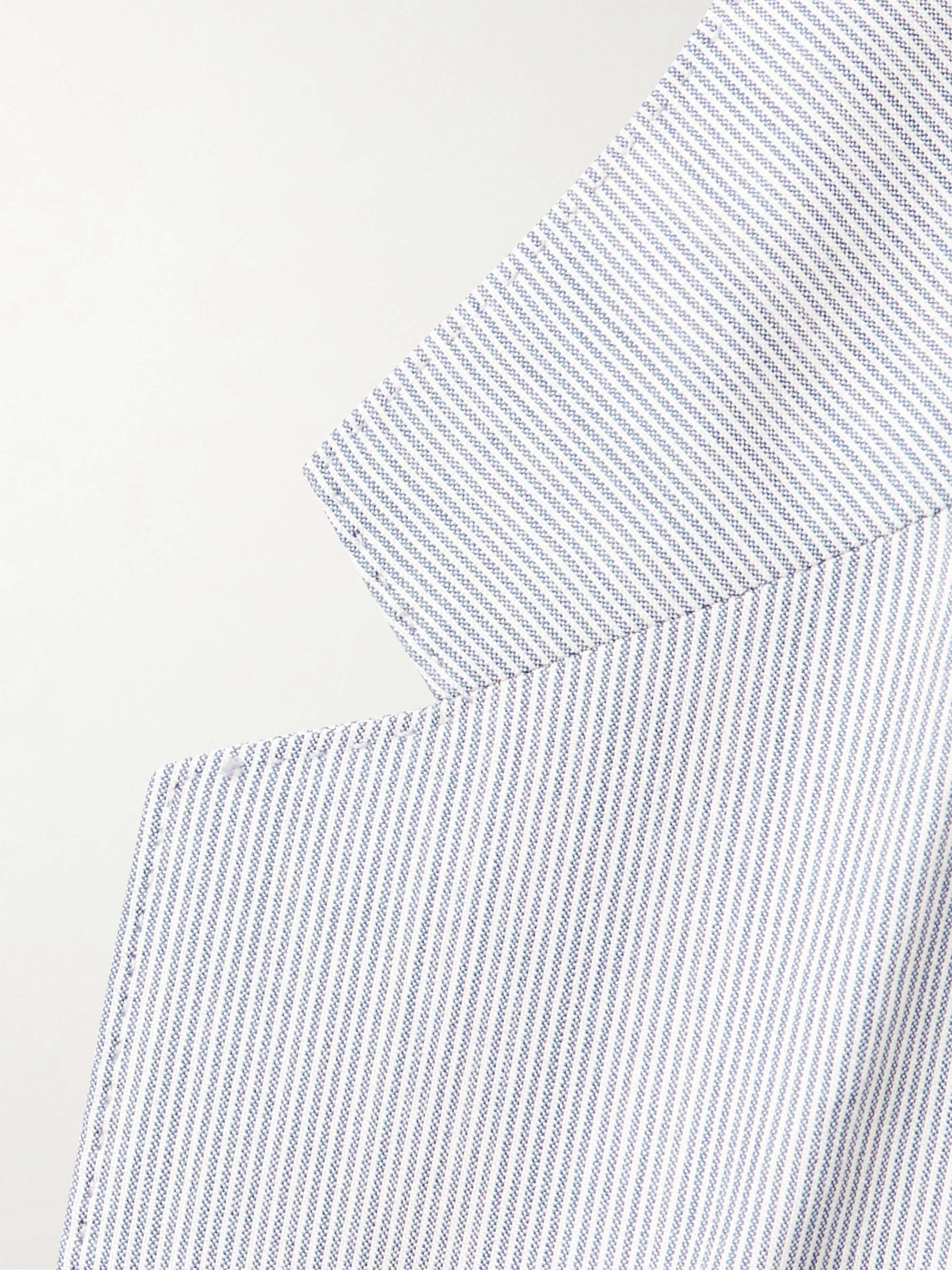 Striped Wool and Silk-Blend Blazer view