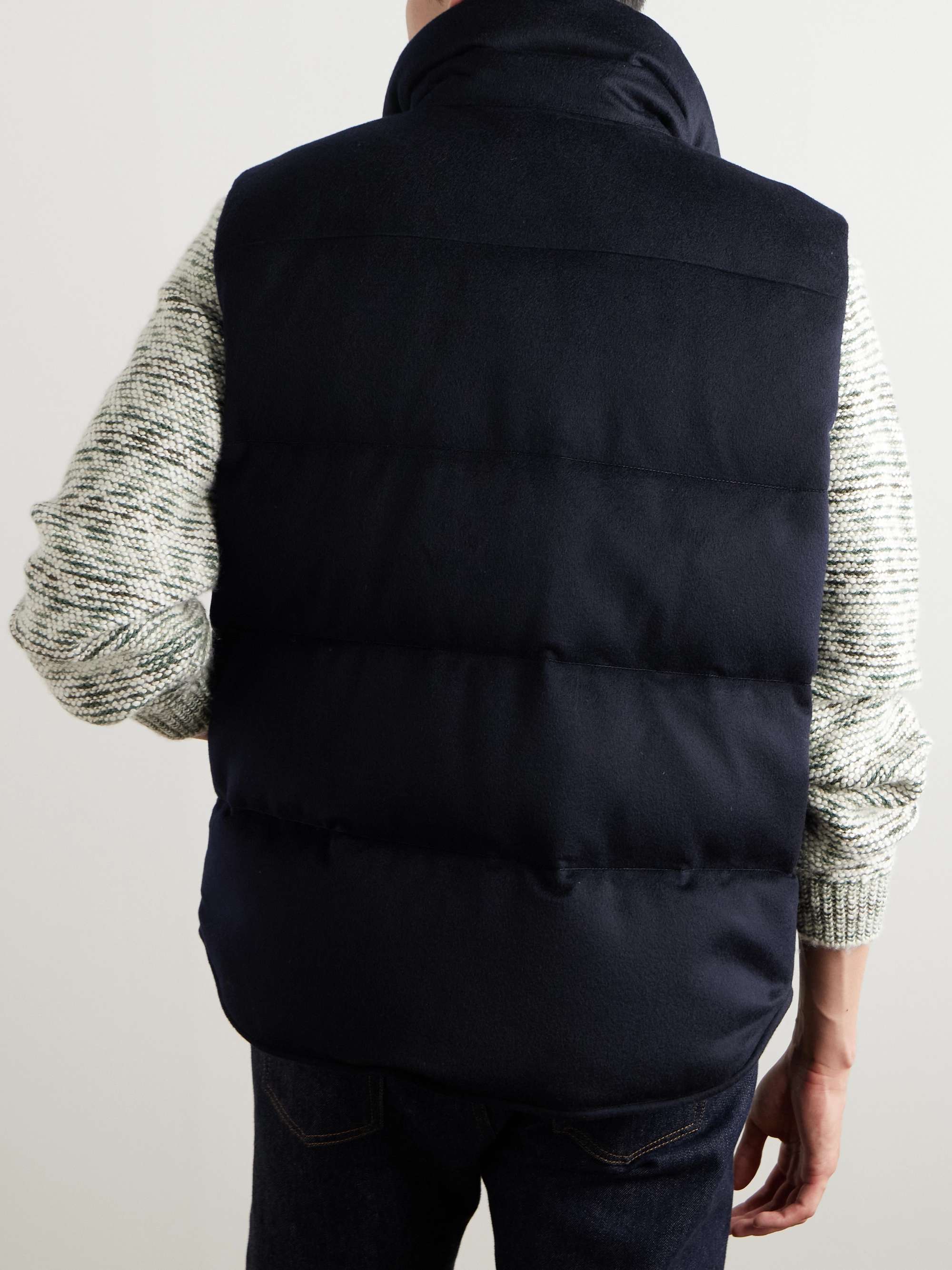 Lucio Quilted Storm System® Cashmere Down Gilet view