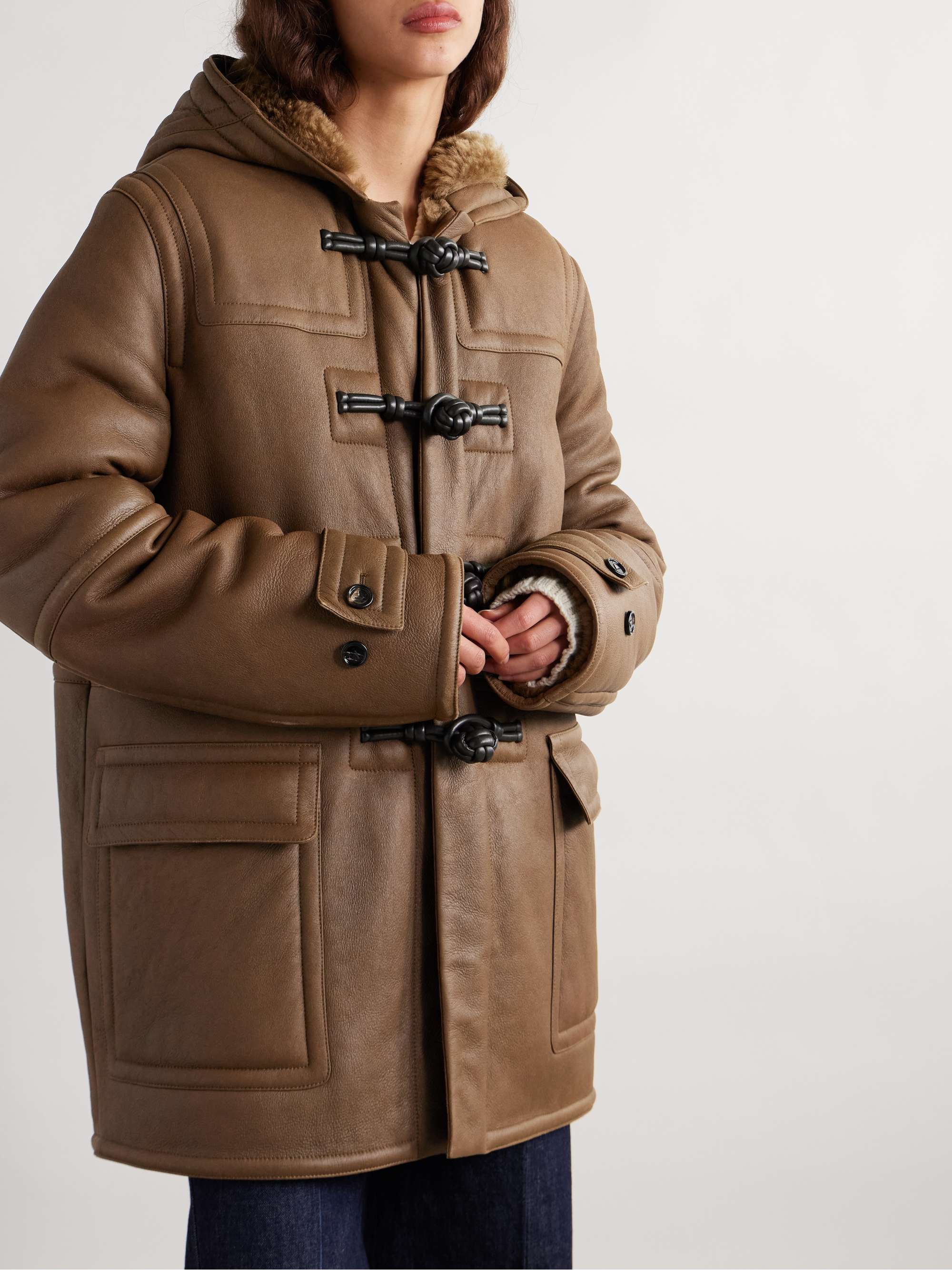 Auckland hooded shearling jacket view