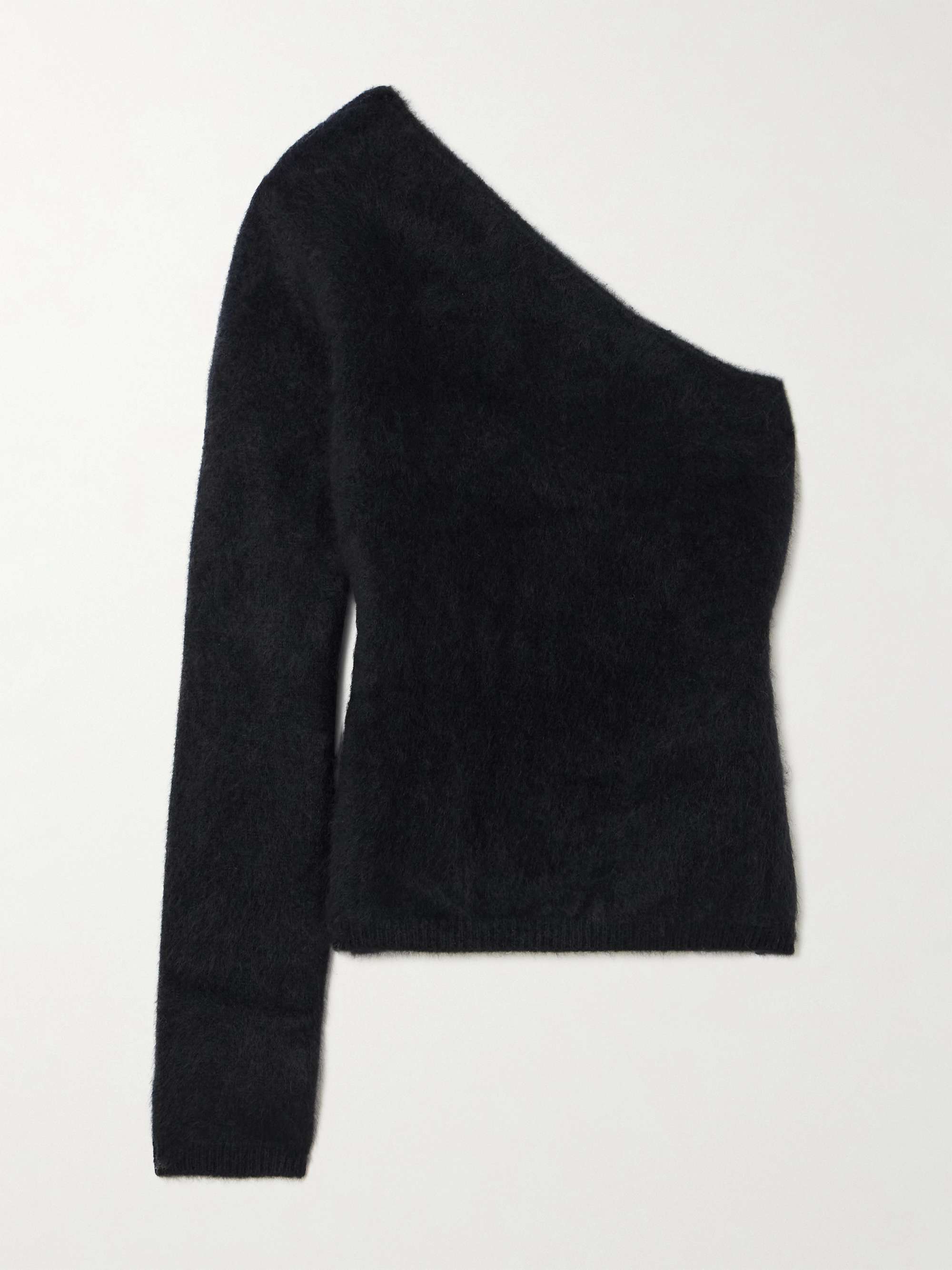 Dae one-shoulder brushed-cashmere top view