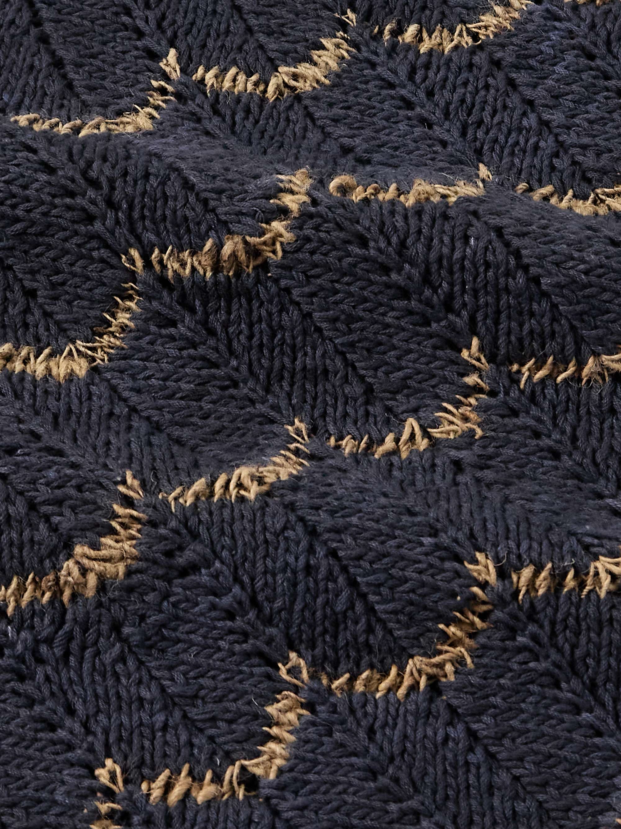 Open-Knit Intarsia Cotton Polo Shirt view