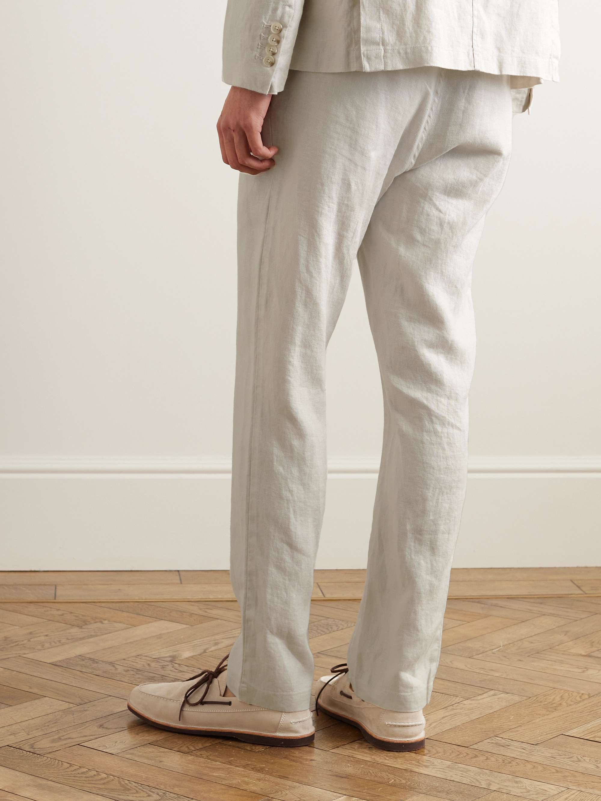 Straight-Leg Linen Trousers view