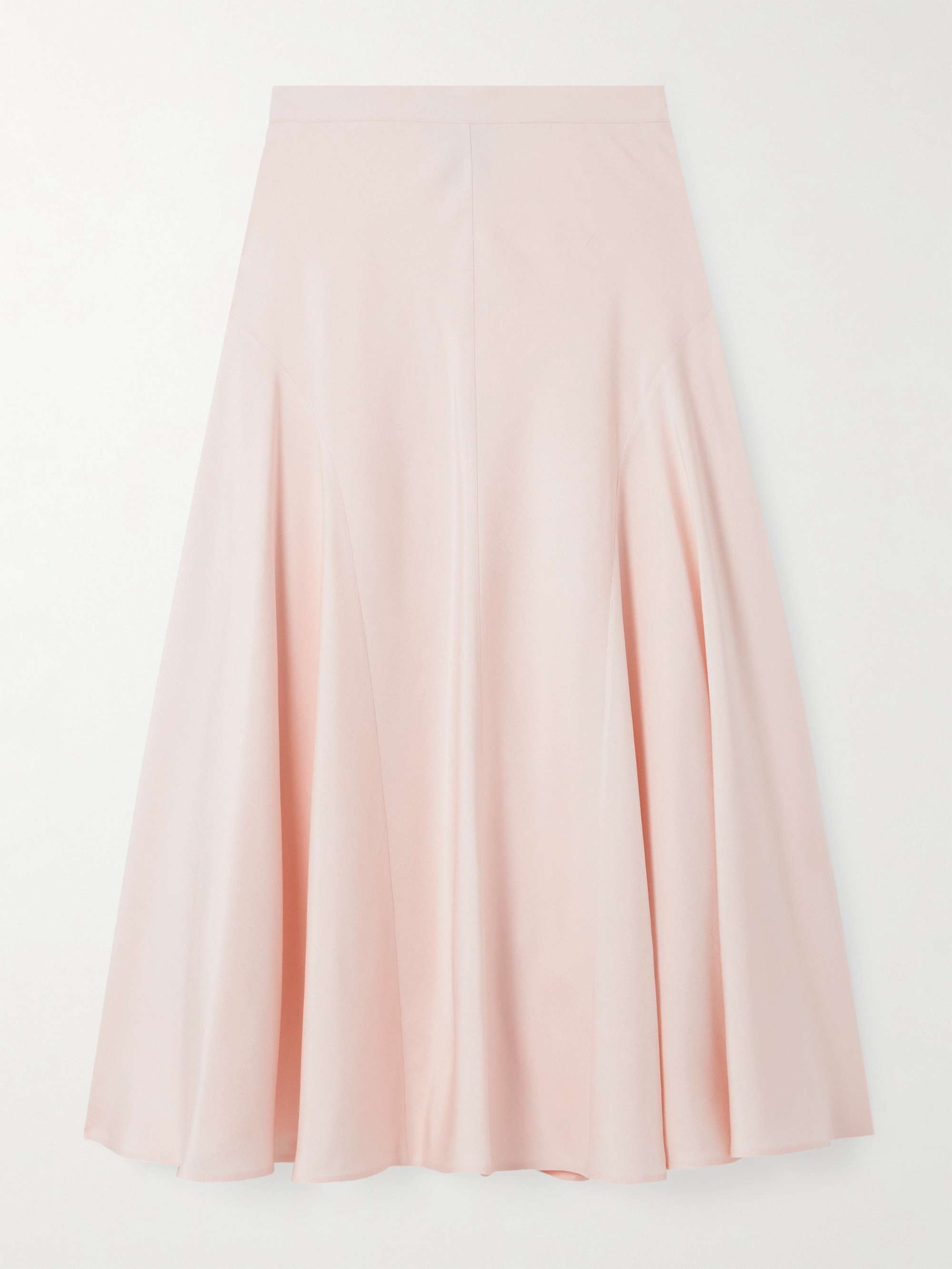 Giustina paneled silk midi skirt view