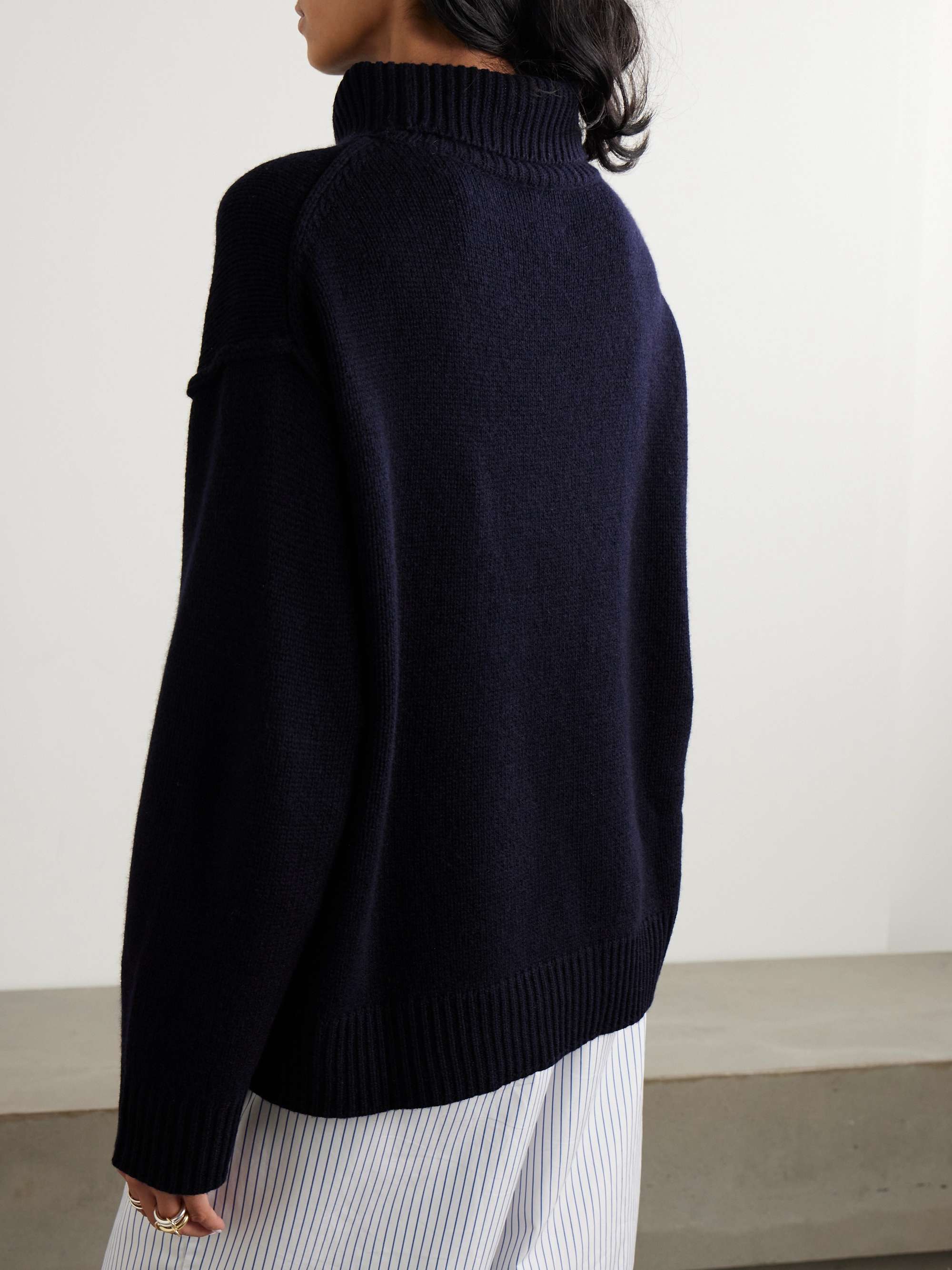 Wool and cashmere-blend turtleneck sweater view