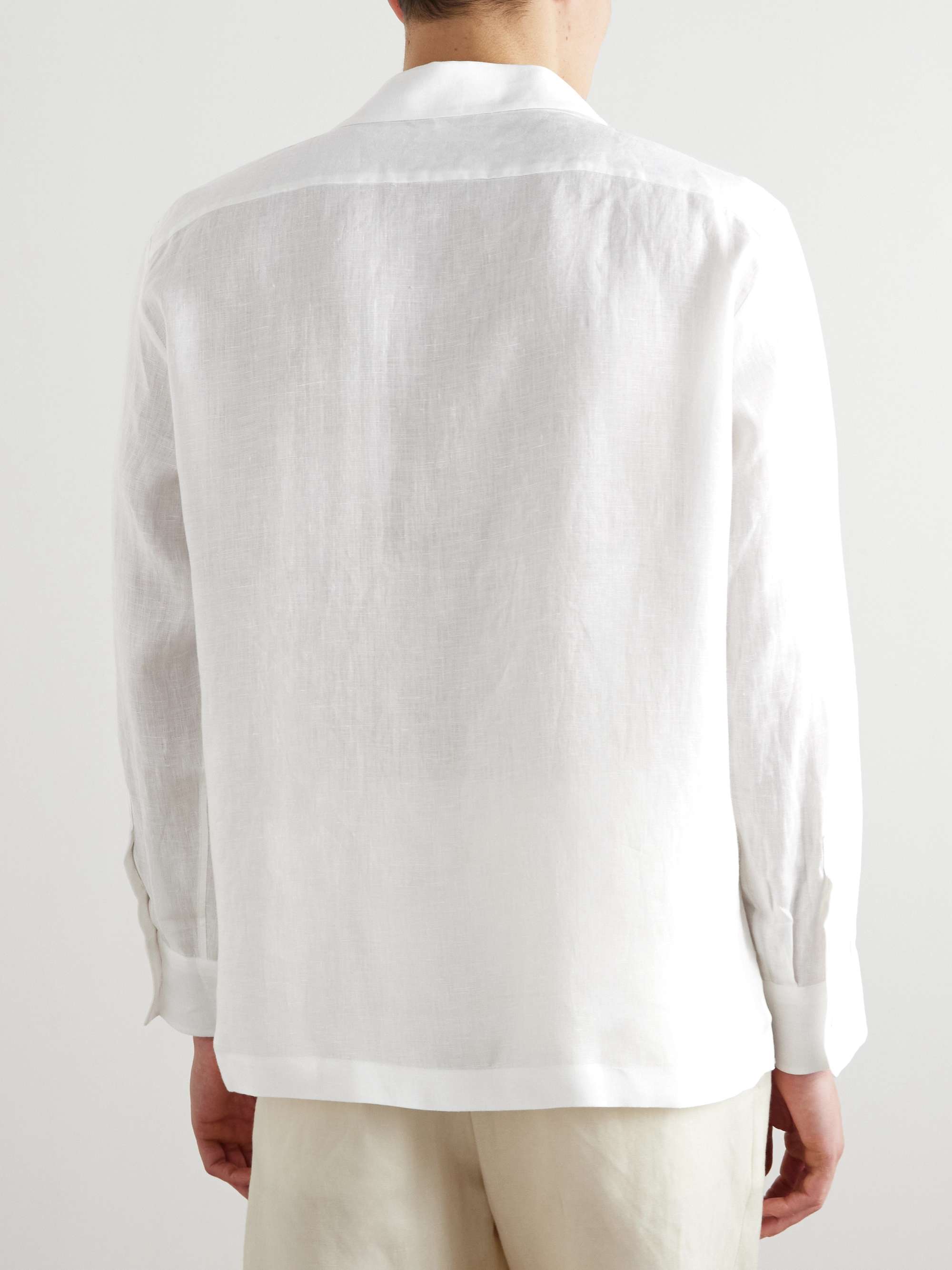Paul Camp-Collar Linen Shirt view