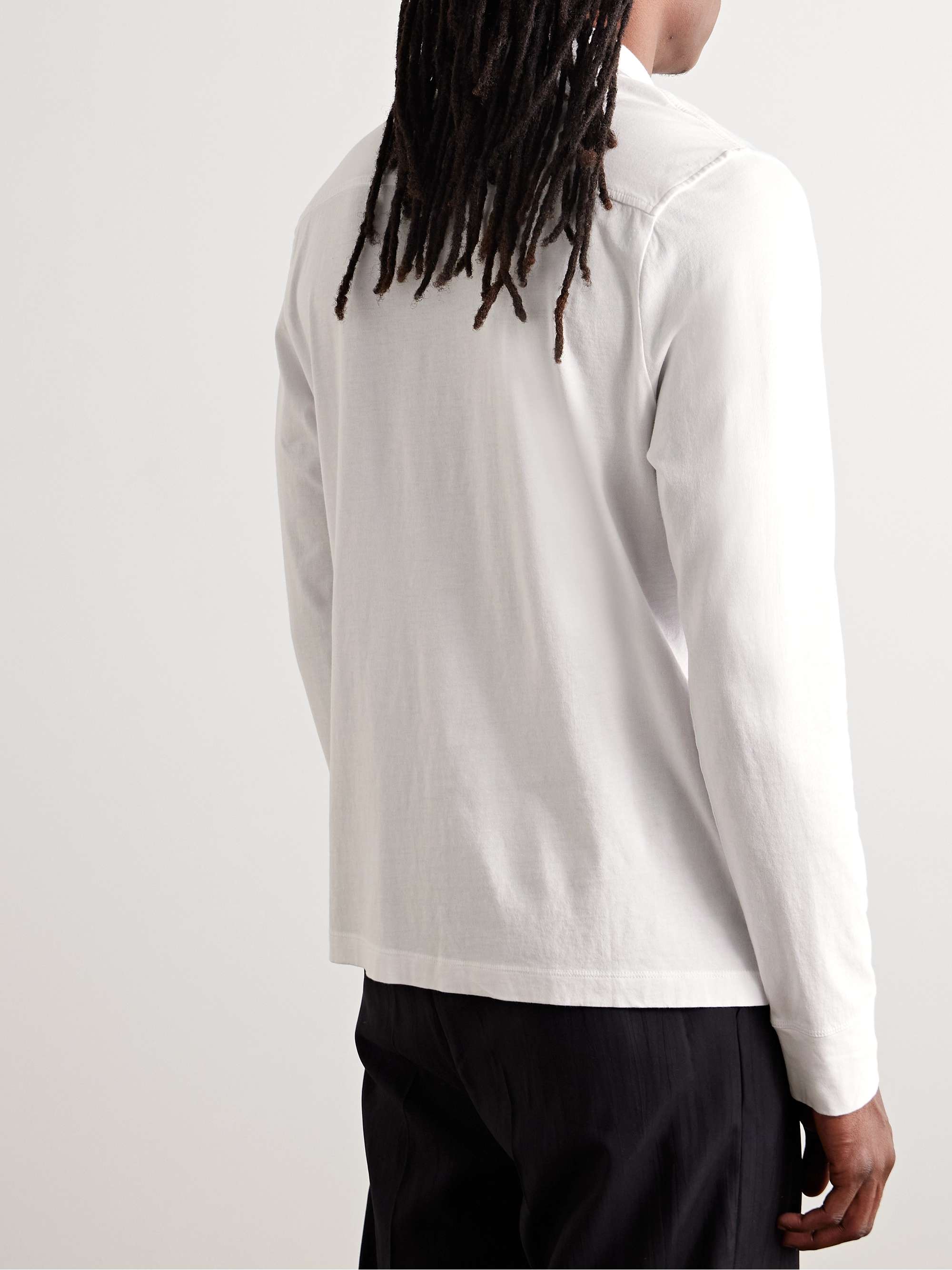 Clean Finish Slim-Fit Cotton-Jersey Shirt view