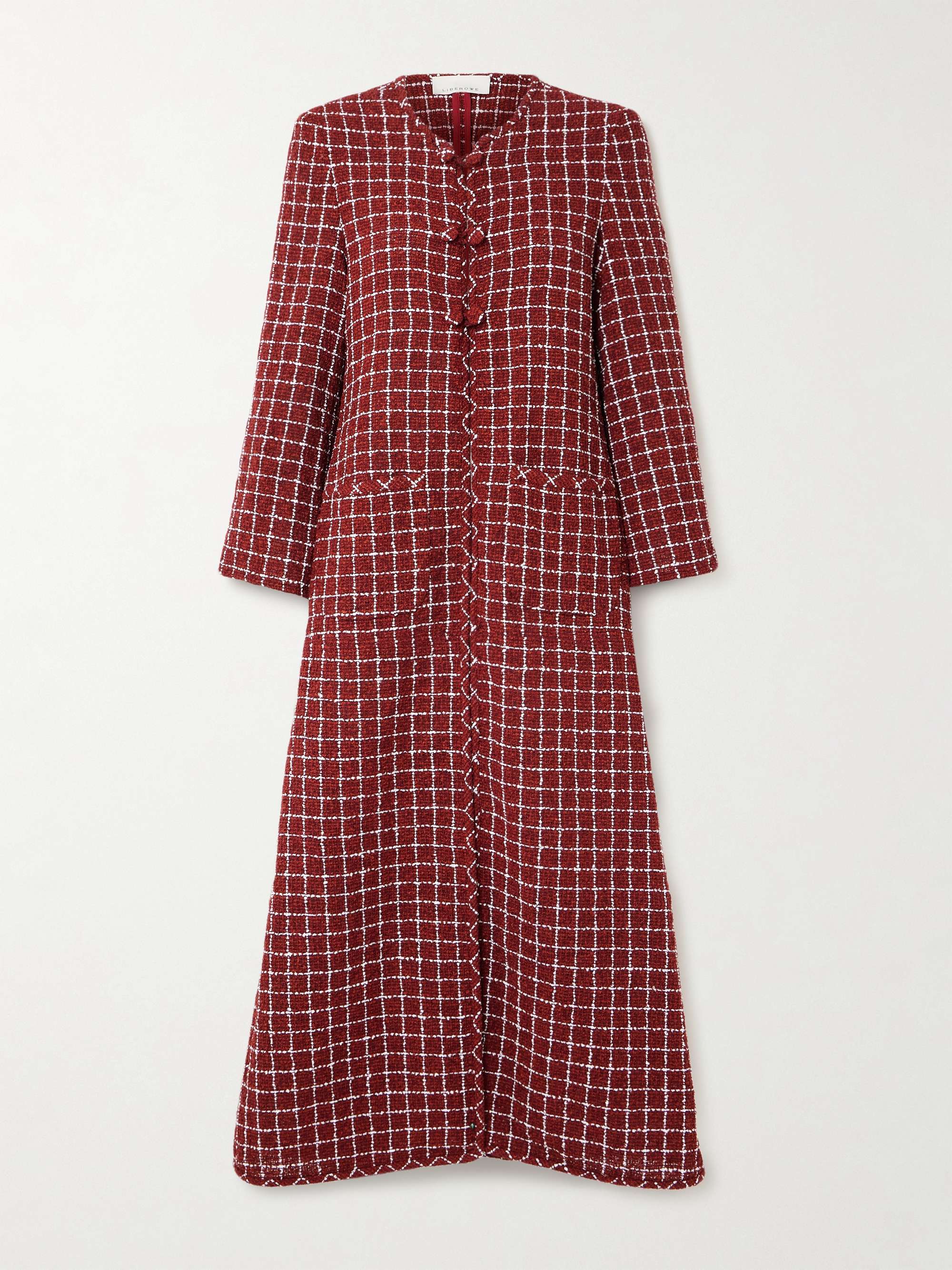 Agatha checked tweed coat view