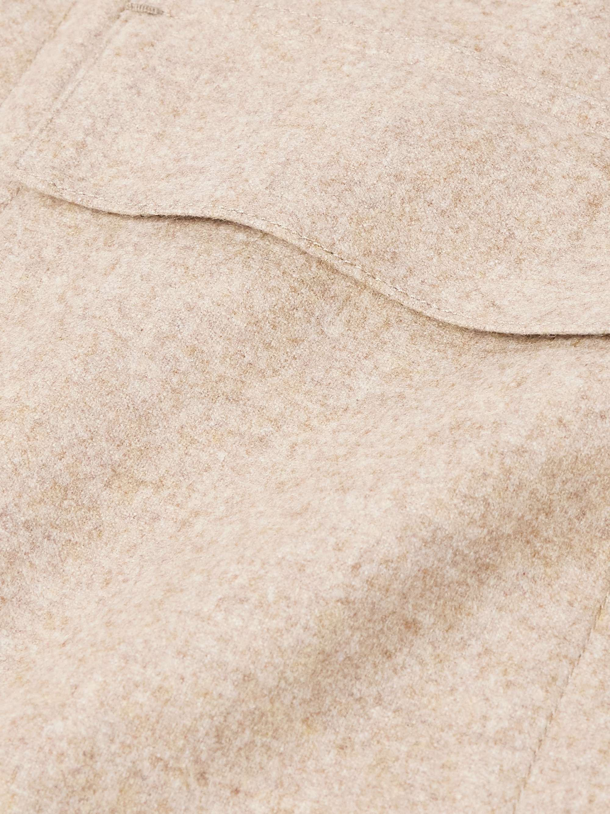 Grandad-Collar Cashmere Overshirt view