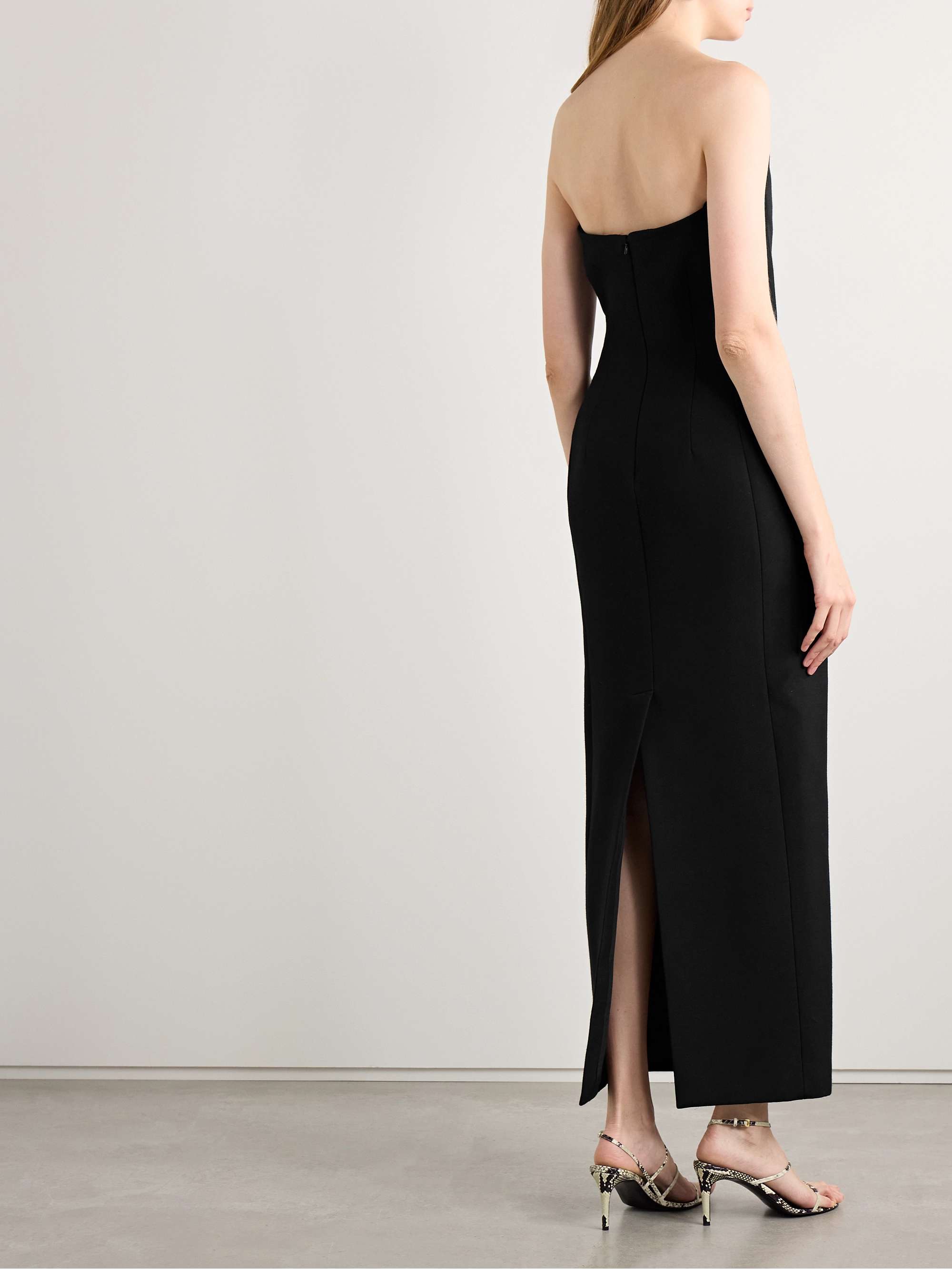 Yao strapless grain de poudre gown view