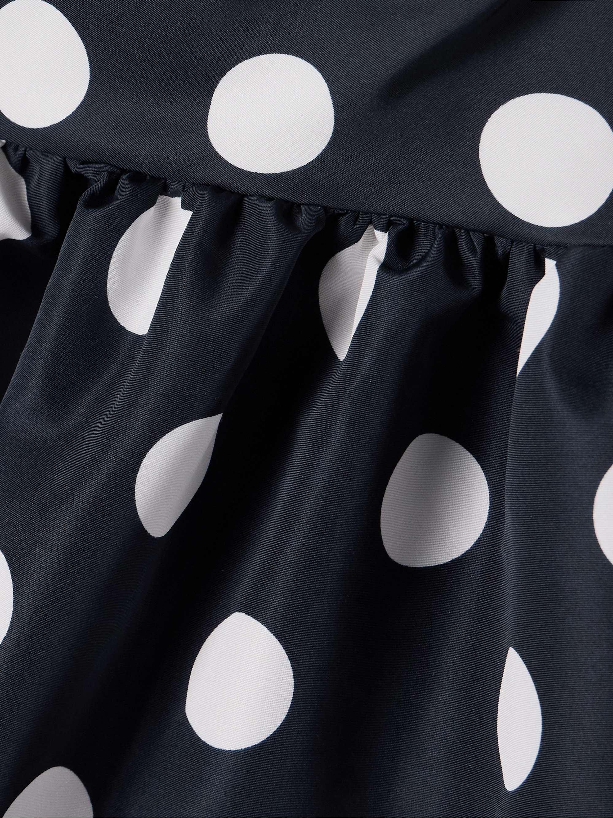 One-shoulder polka-dot faille mini dress view
