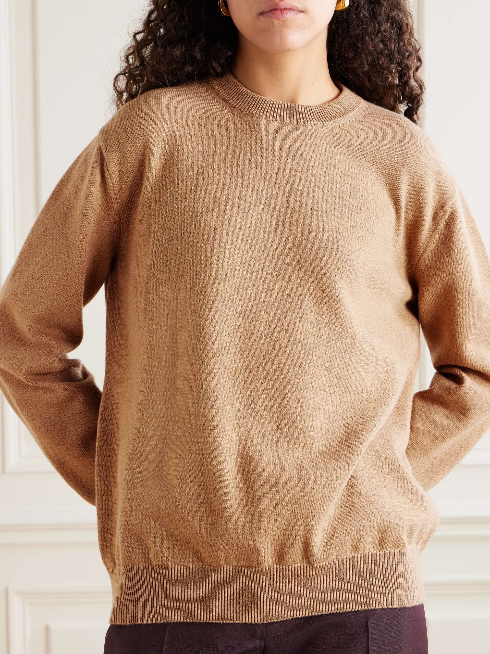 Cashmere and cotton-blend sweater view