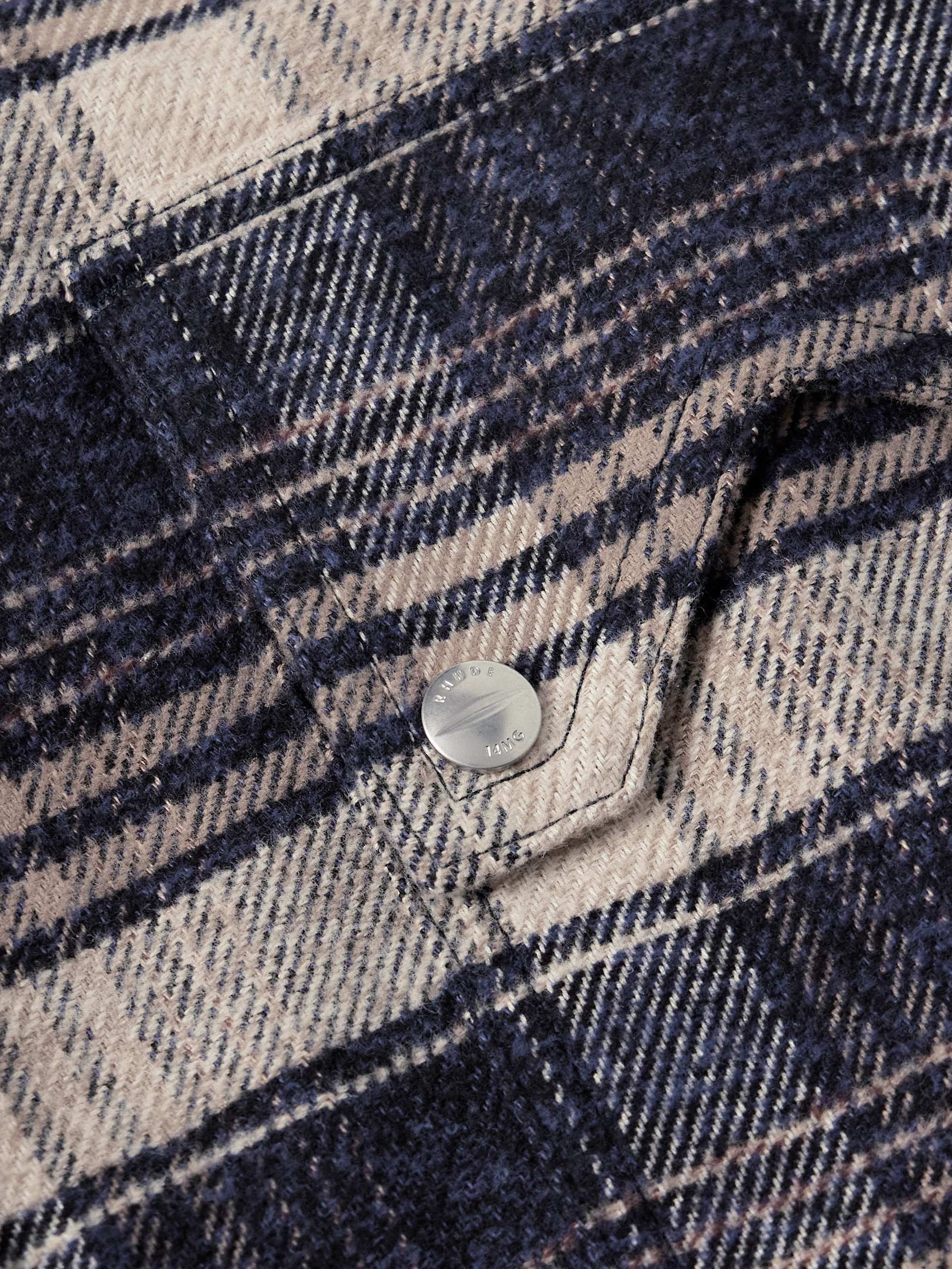 Checked Cotton-Flannel Overshirt view