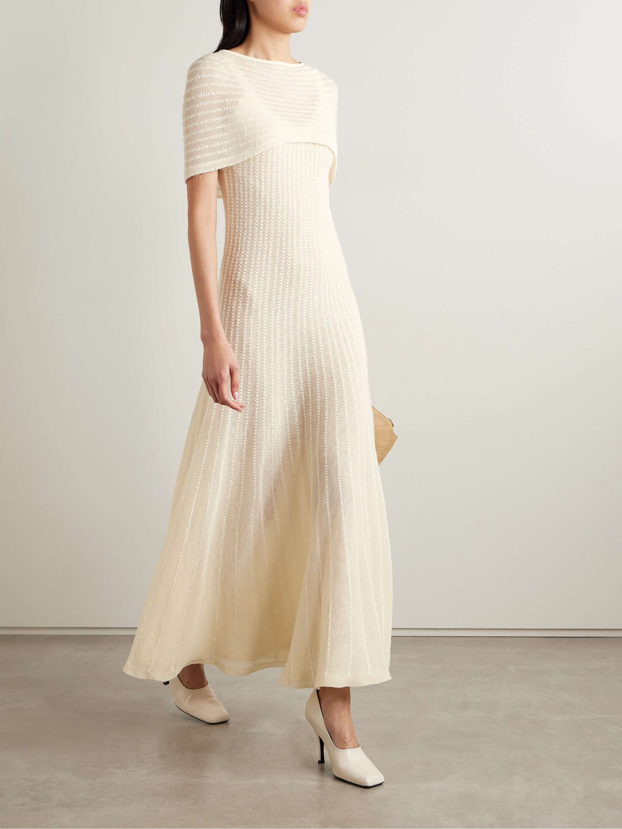 Thora pointelle-knit midi dress view