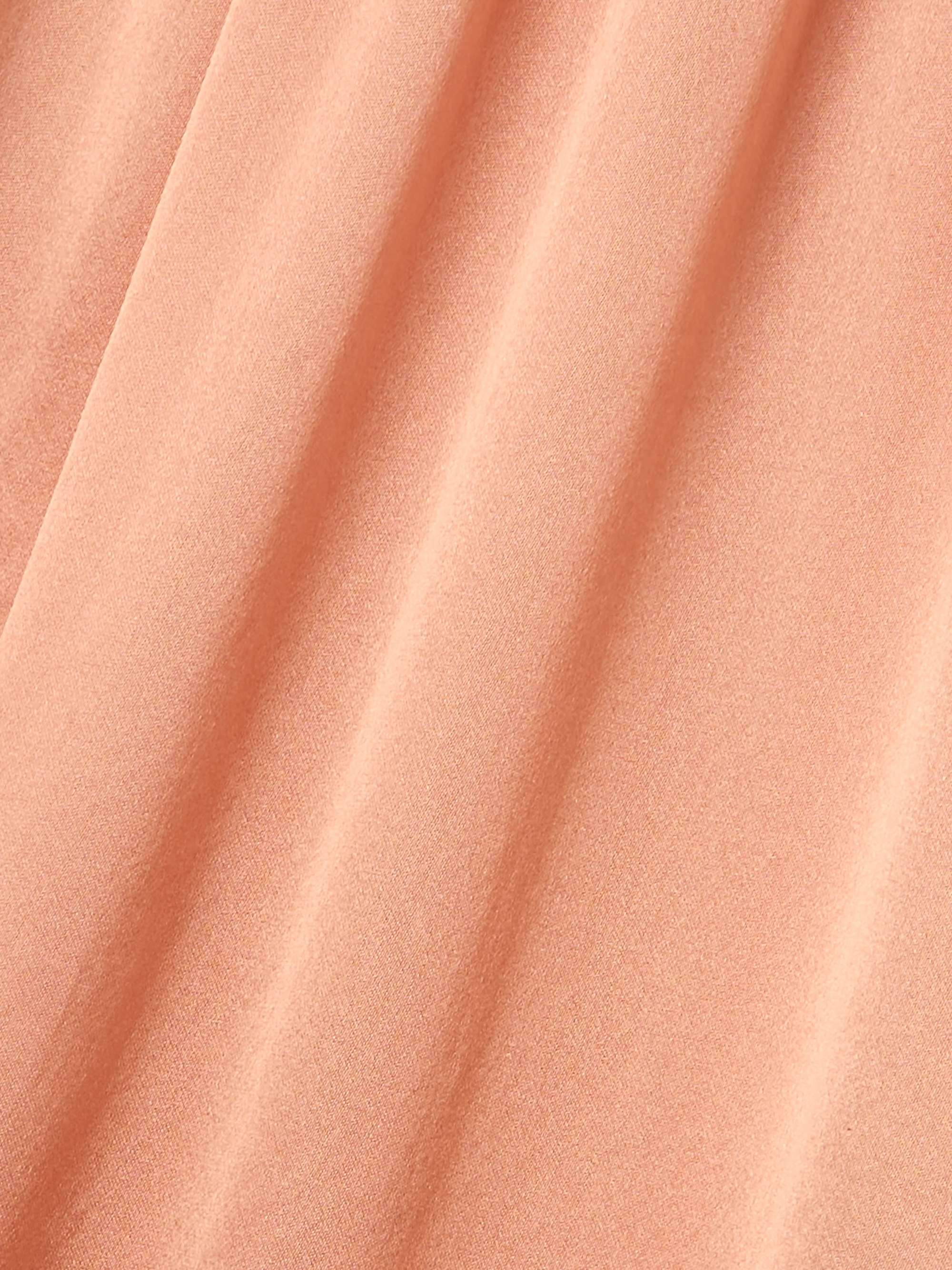Gathered silk-satin midi dress view
