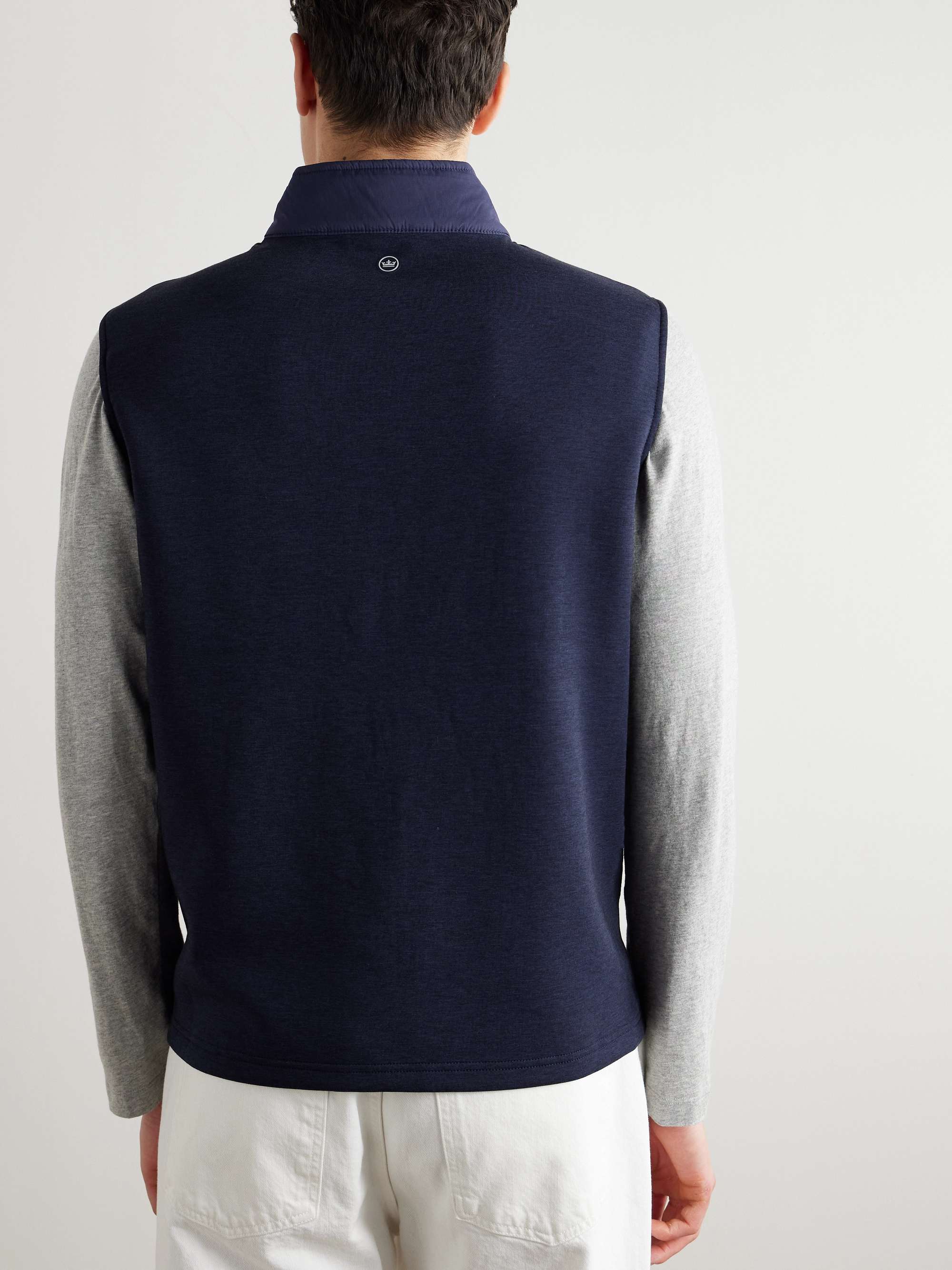 Winsome Hybrid Padded Quilted Stretch-Nylon and Jersey Gilet view