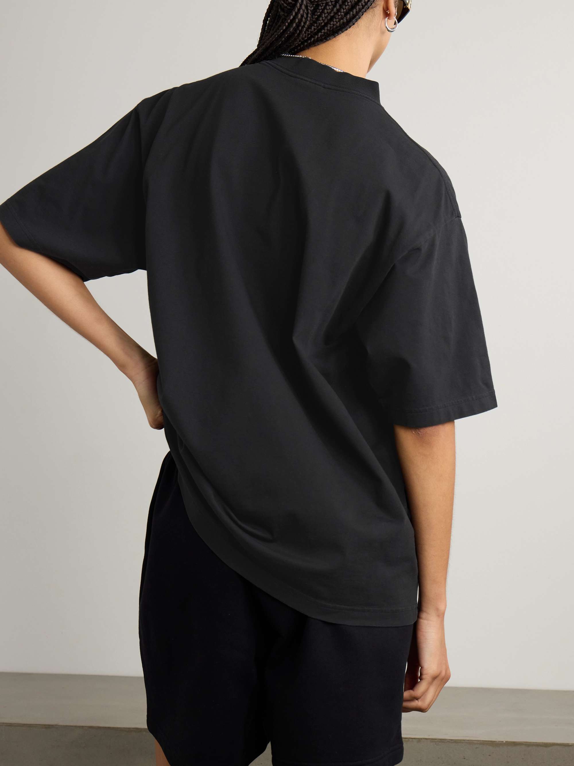 Logo-printed cotton-jersey T-shirt view