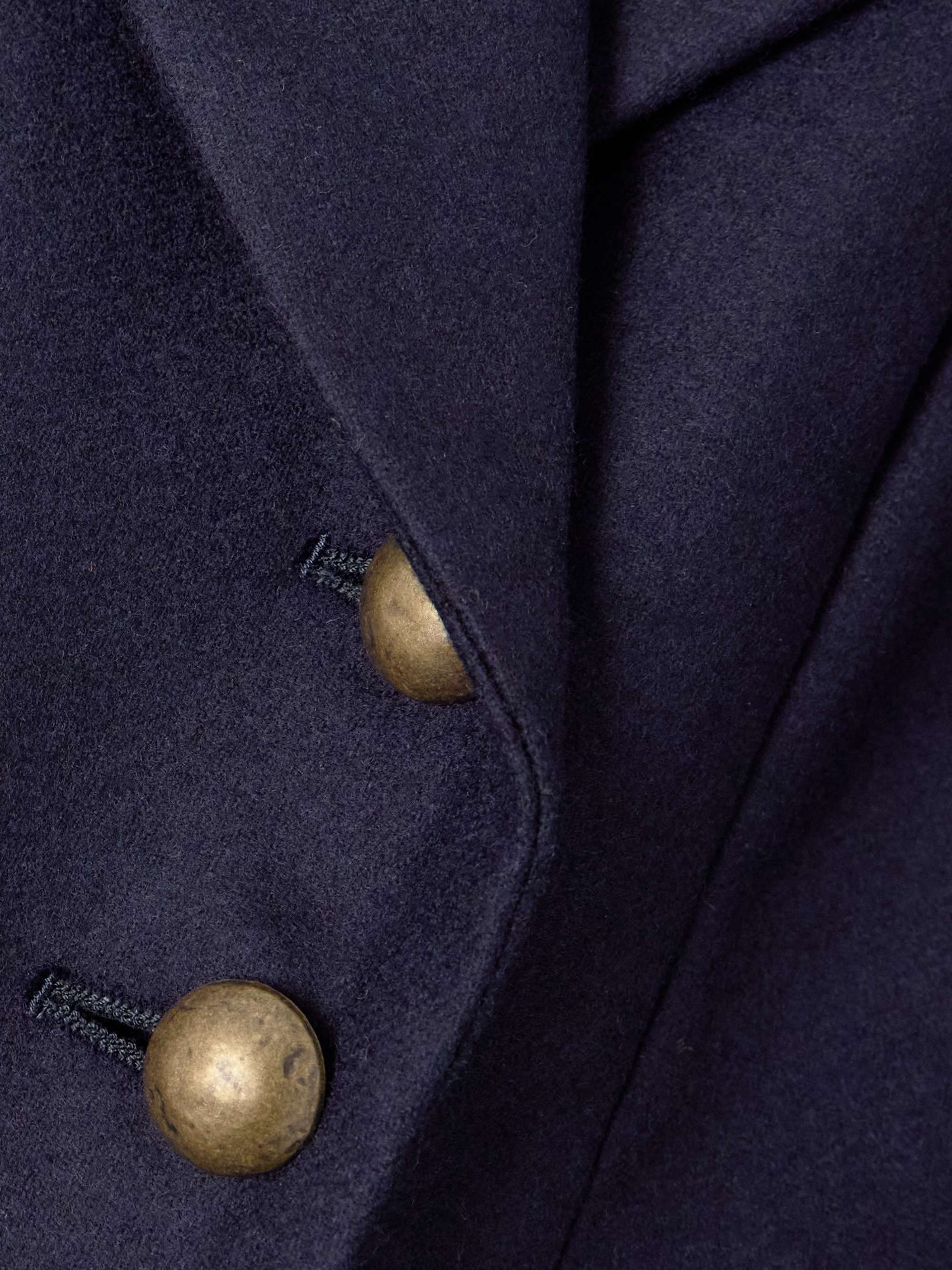 Double-breasted wool-felt blazer view