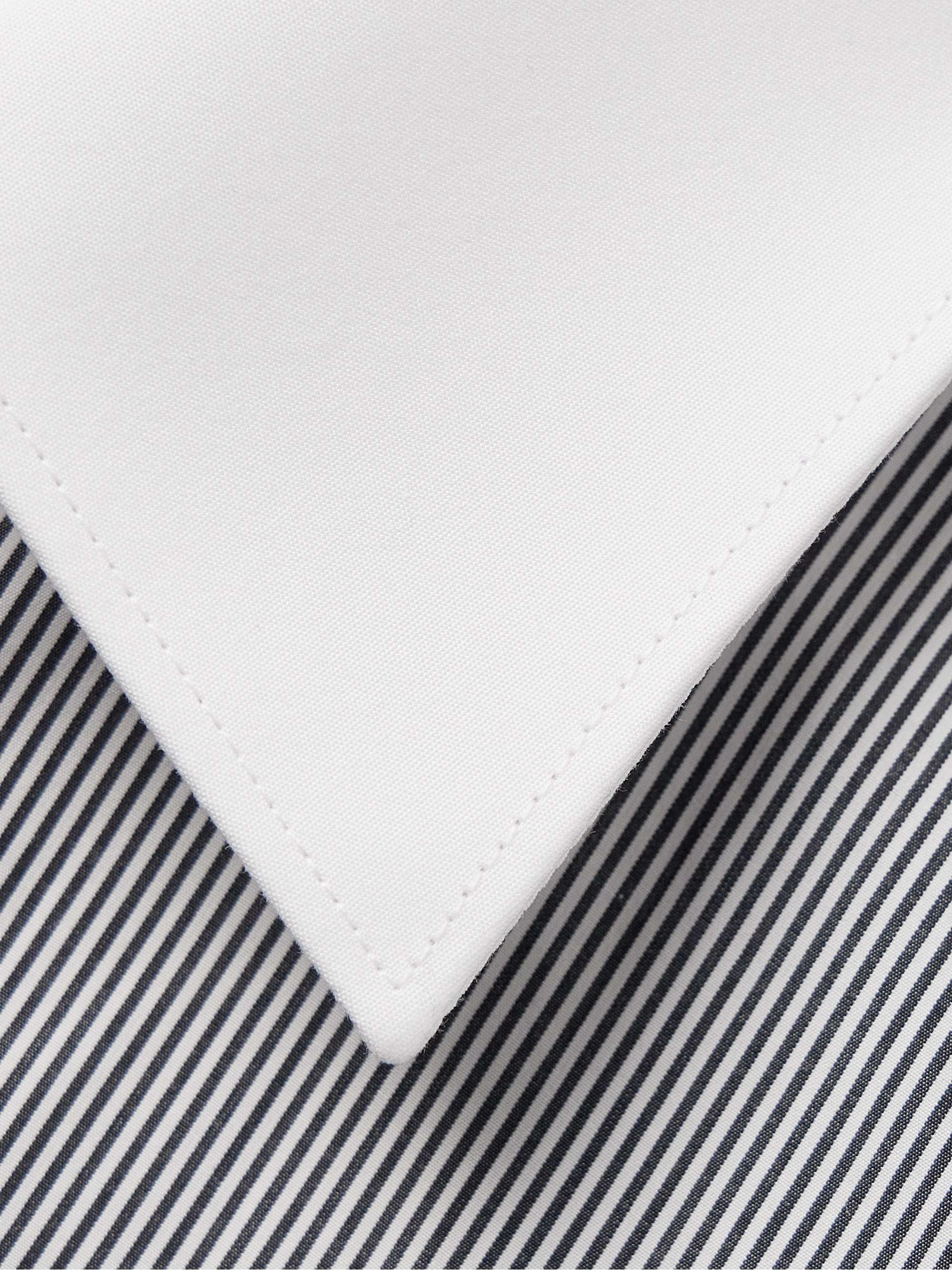 Martini Slim-Fit Striped Cotton-Poplin Shirt view