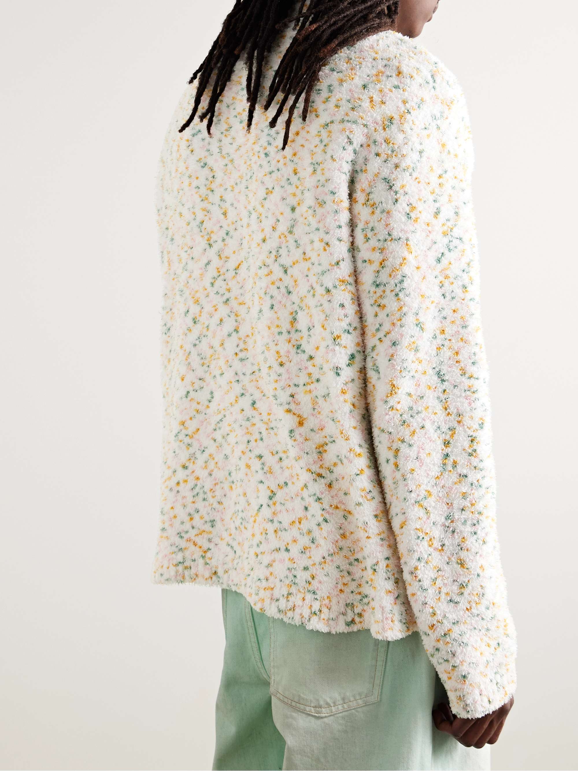 Konfetti Logo-Print Chenille Sweater view