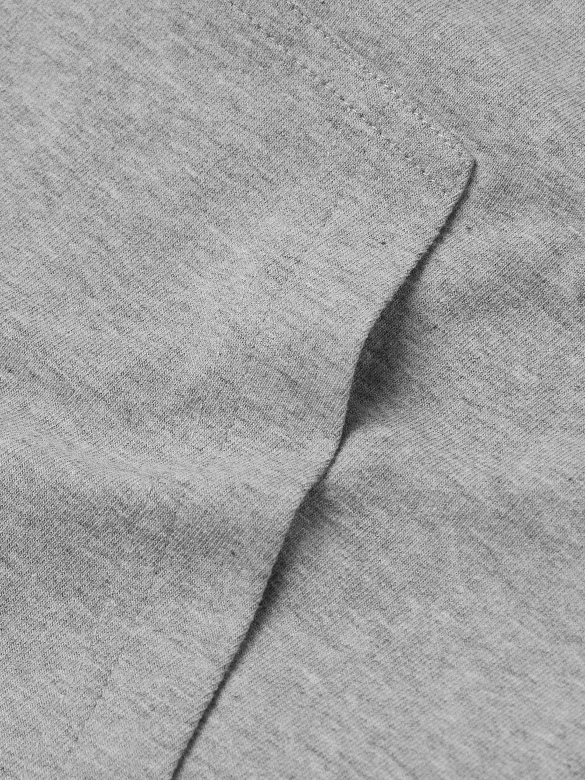 Slim-Fit Cotton-Blend Jersey Zip-Up Hoodie view