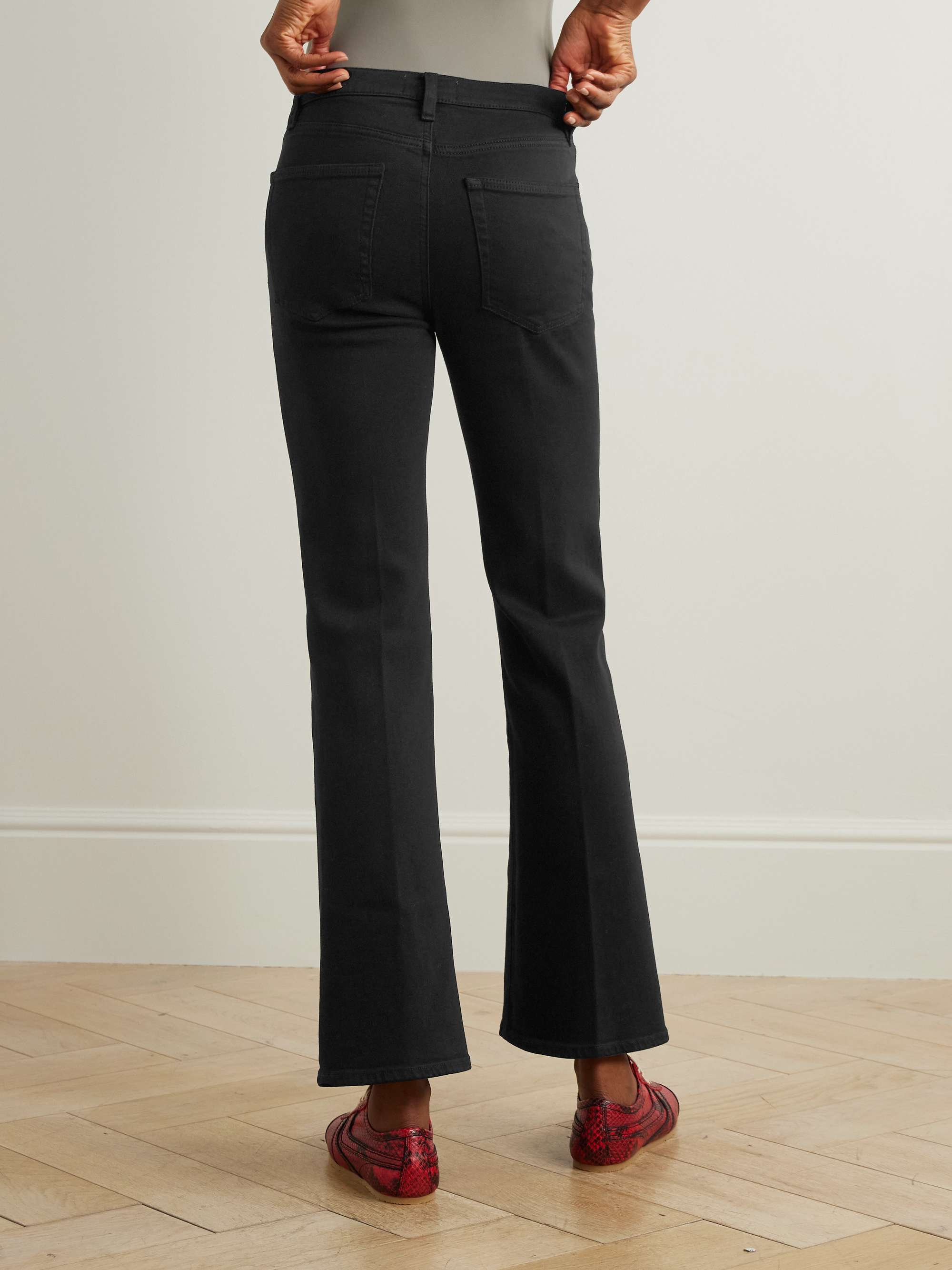 The Icon low-rise bootcut jeans view
