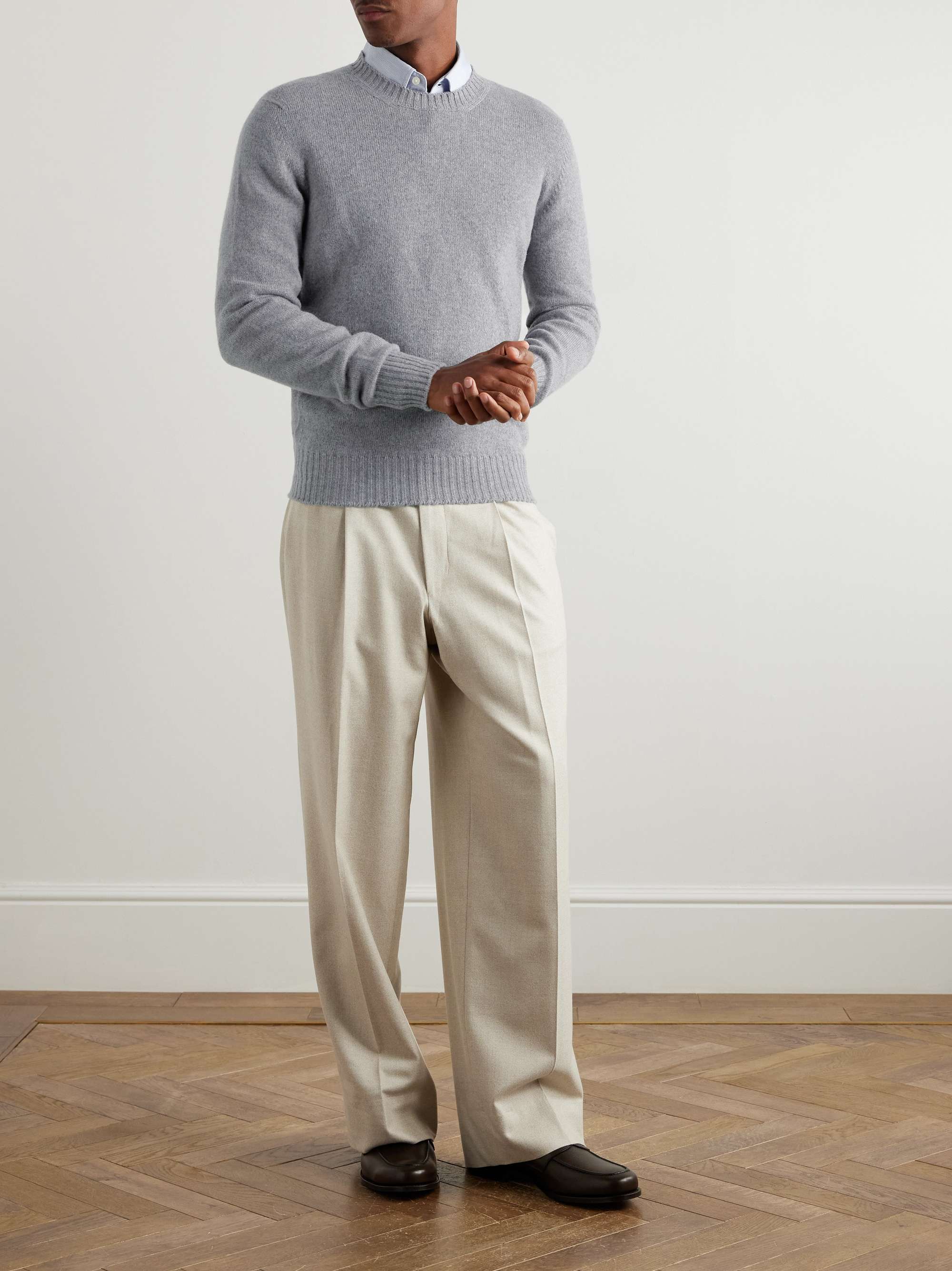 Merino Wool and Cashmere-Blend Sweater view